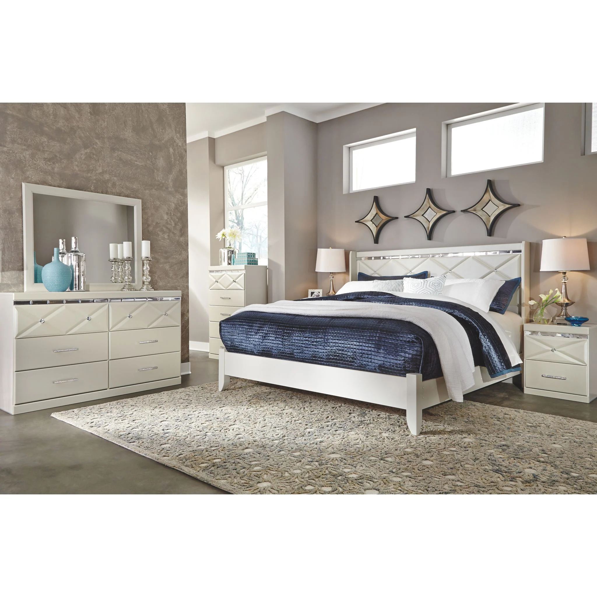 Dreamur 3 Piece Panel Bed - Image 4