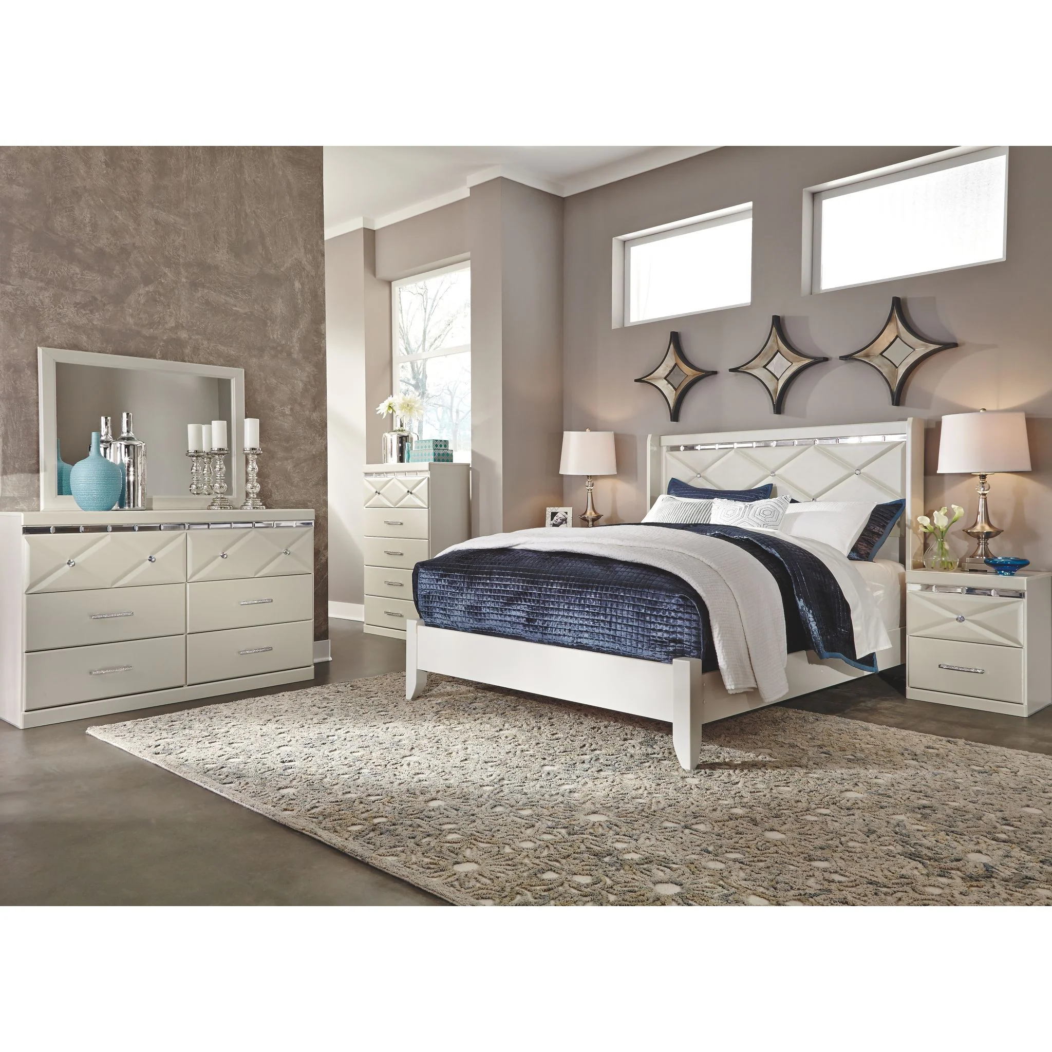 Dreamur 3 Piece Panel Bed - Image 4
