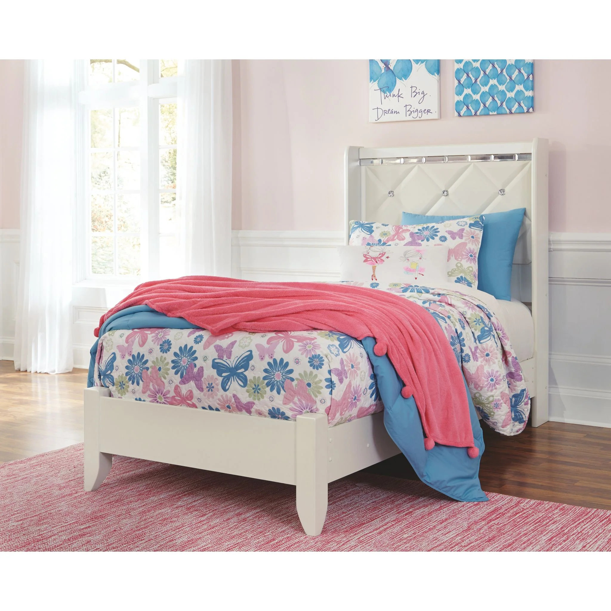 Dreamur 3 Piece Twin Panel Bed - Image 3