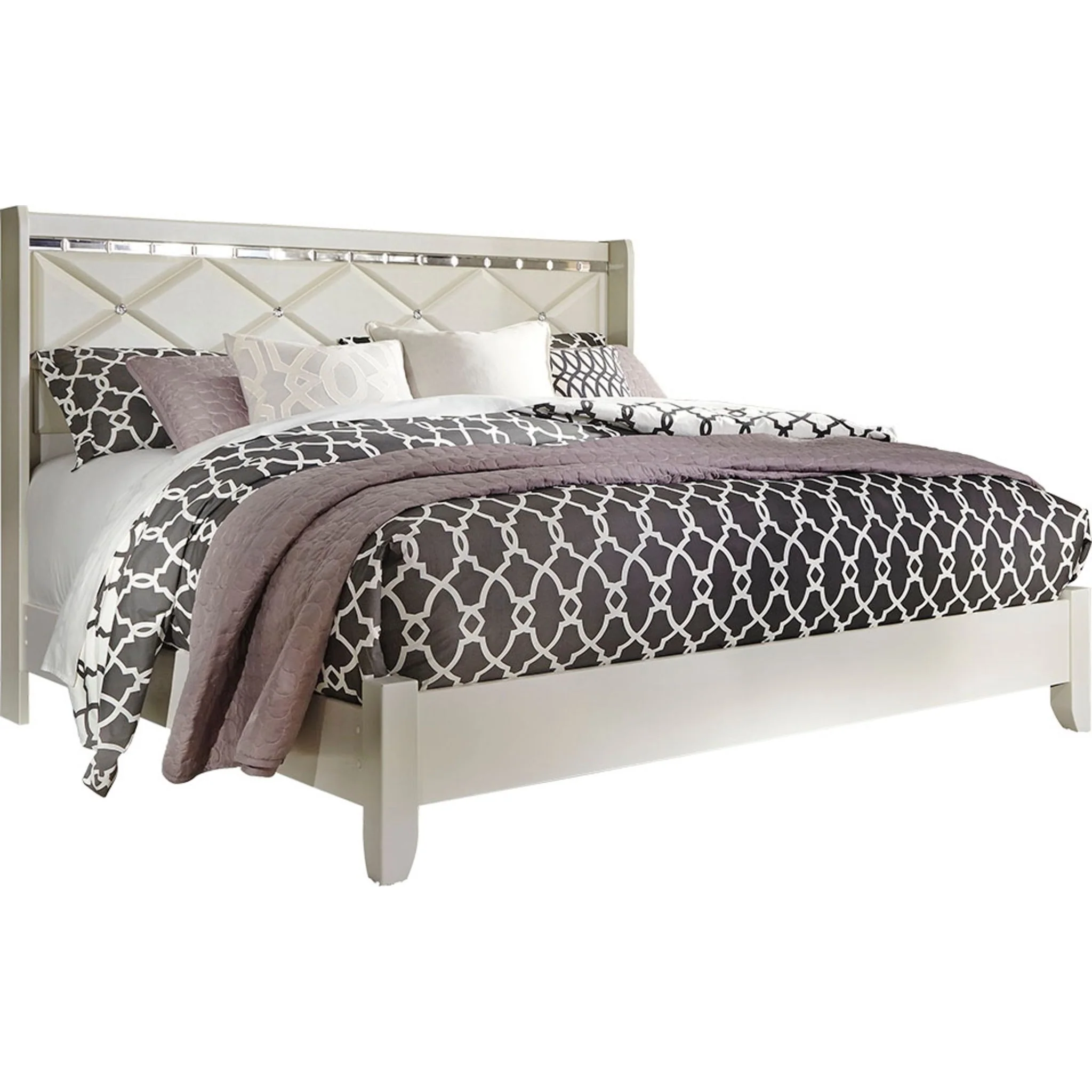 Dreamur 5 Piece King Panel Bedroom - Image 4