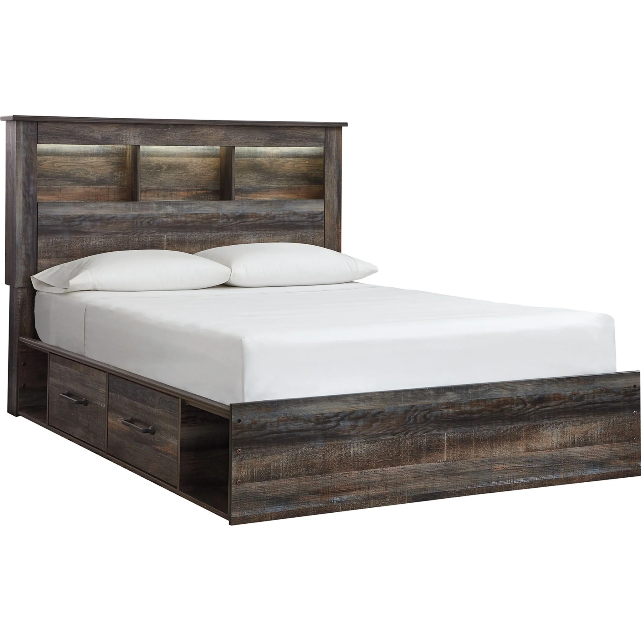Drystan 5 Piece Bookcase Bed with 2 Drawer Storage Bedroom - Image 5