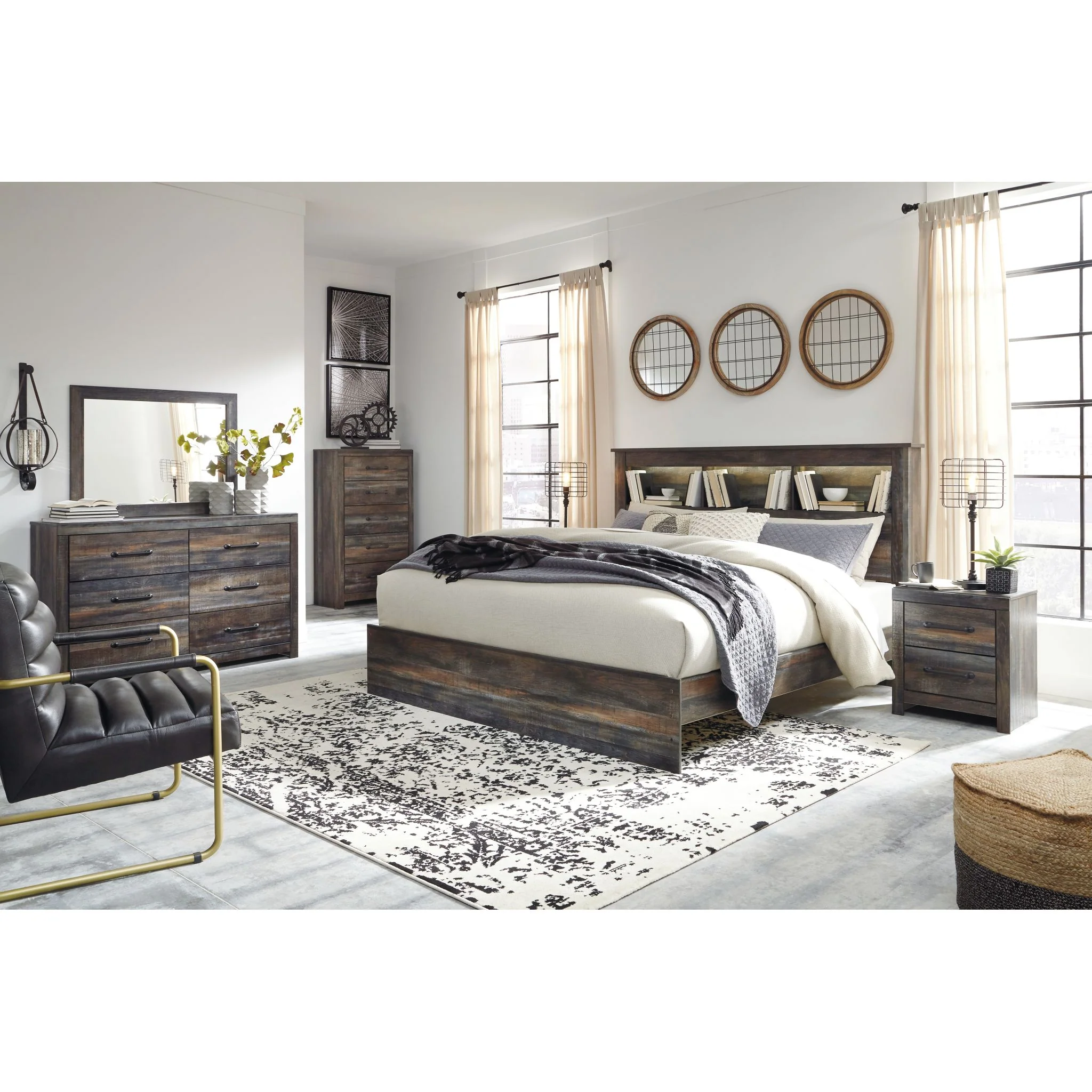 Drystan 5 Piece Bookcase Bedroom - Image 17