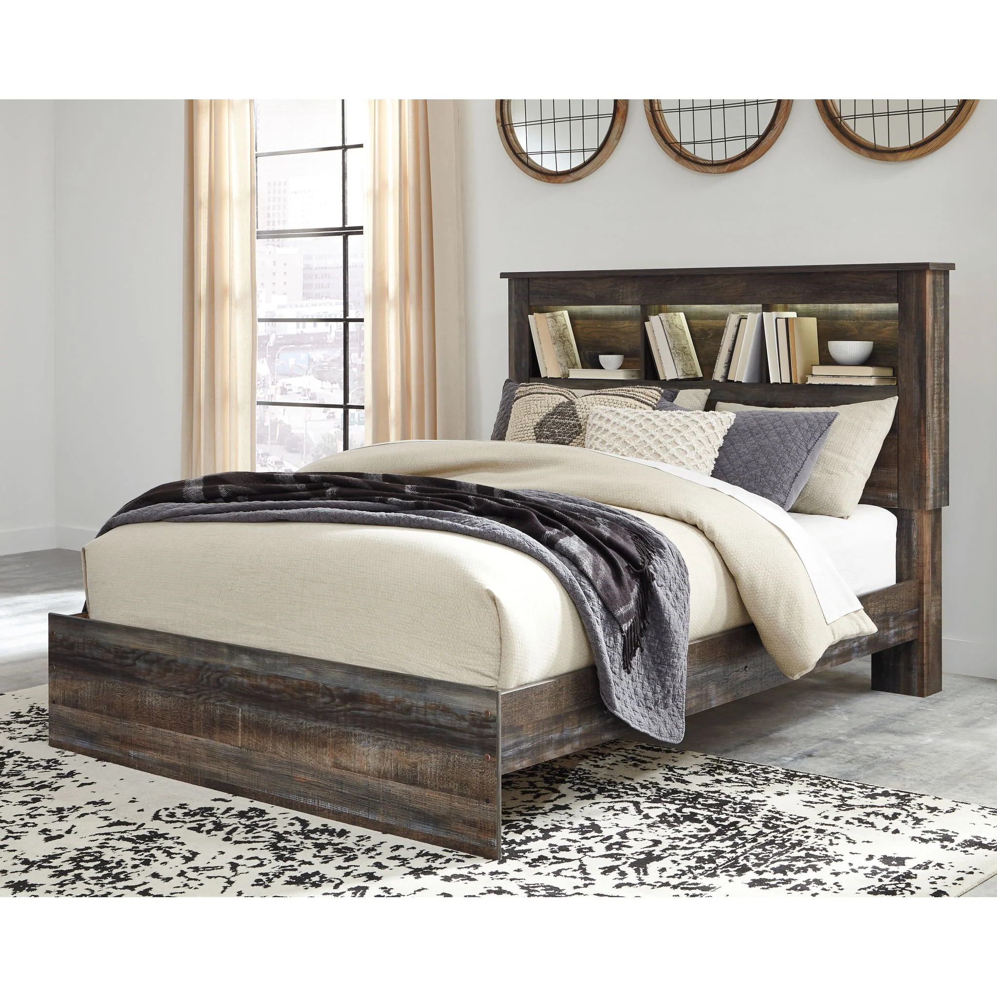 Drystan 5 Piece Bookcase Bedroom - Image 2