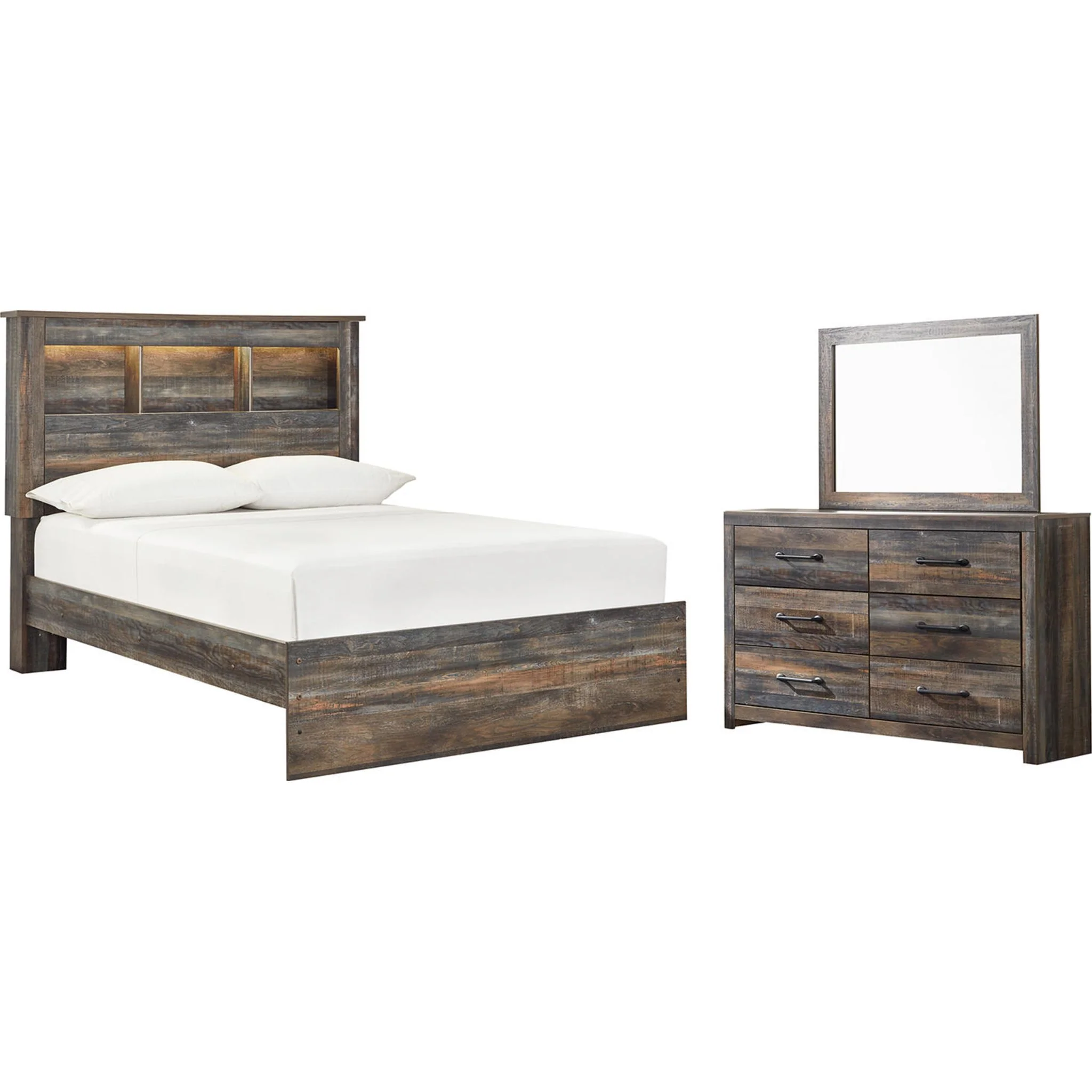 Drystan 5 Piece Full Bookcase Bedroom - Image 7