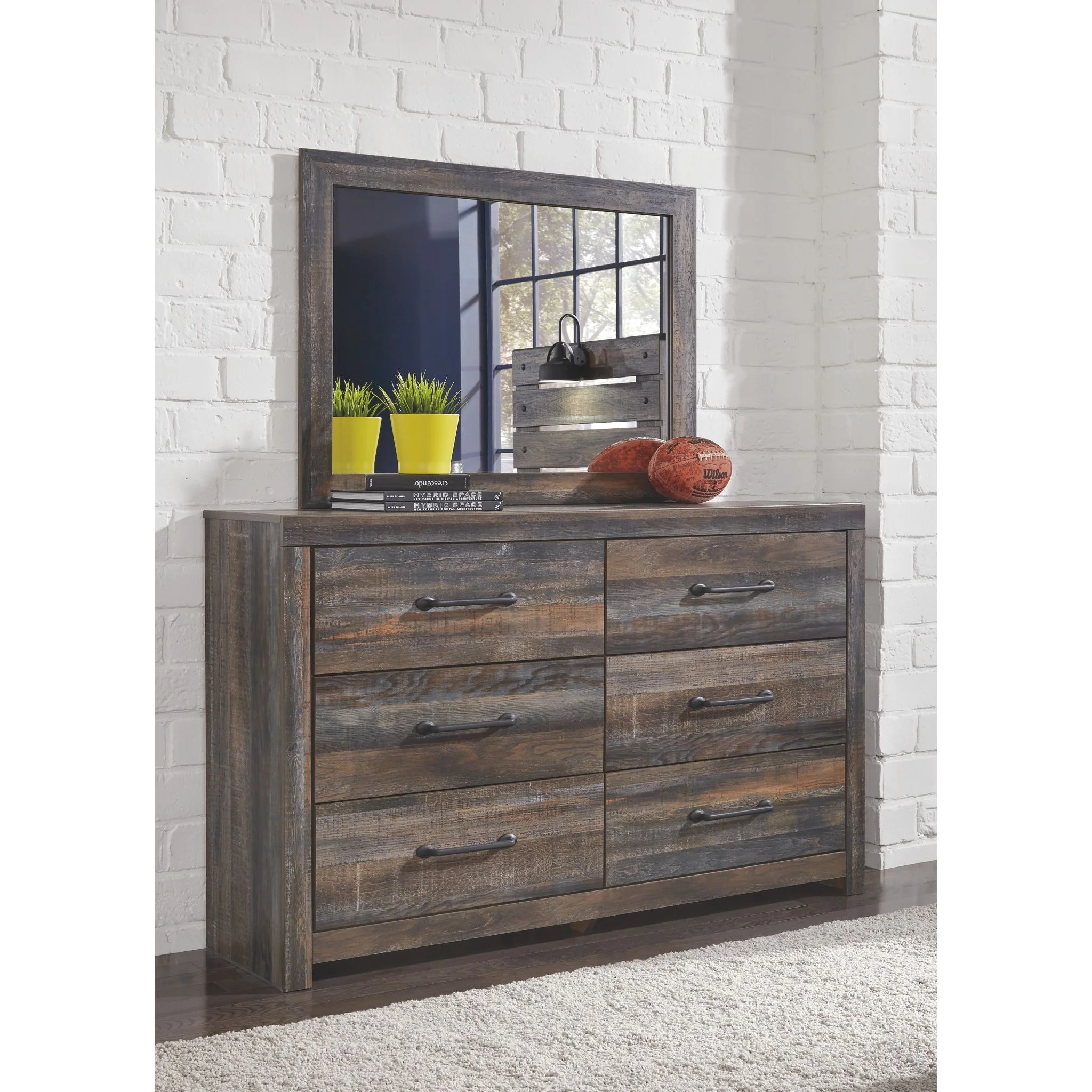 Drystan 5 Piece Panel Bed with 2 Drawer Storage Bedroom - Image 3