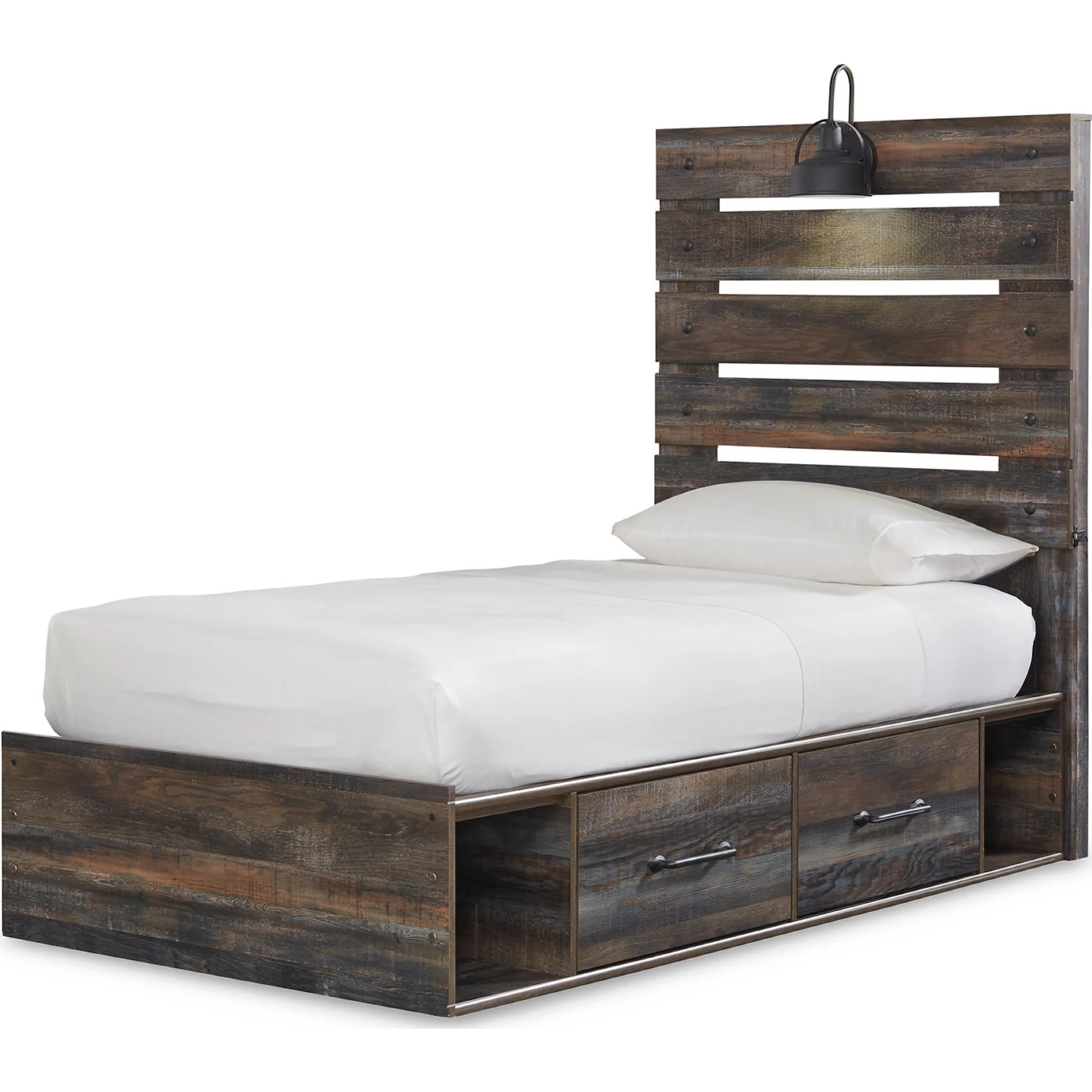 Drystan 5 Piece Panel Bed with 4 Drawer Storage Bedroom - Image 11