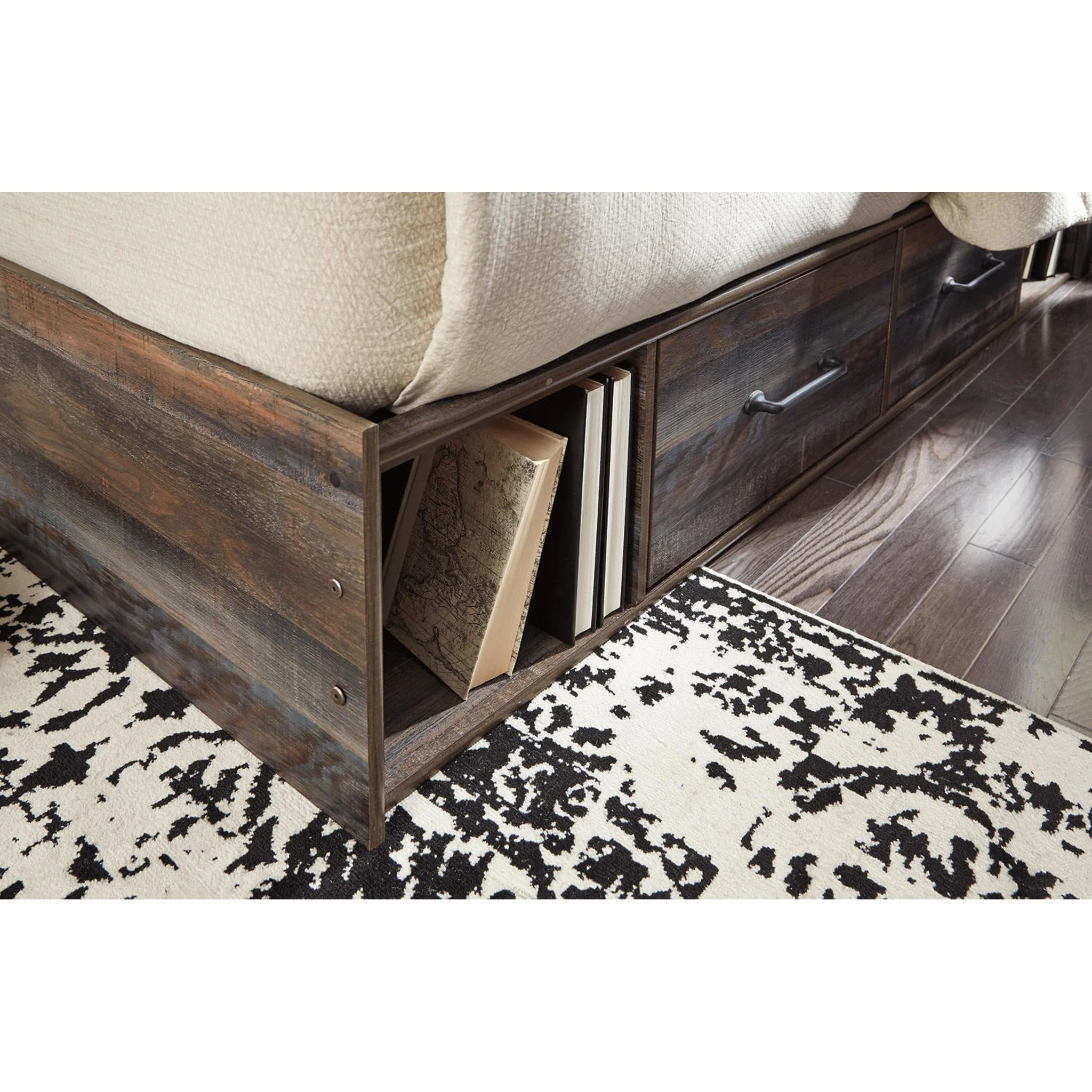 Drystan 5 Piece Panel Bed with 4 Drawer Storage Bedroom - Image 13