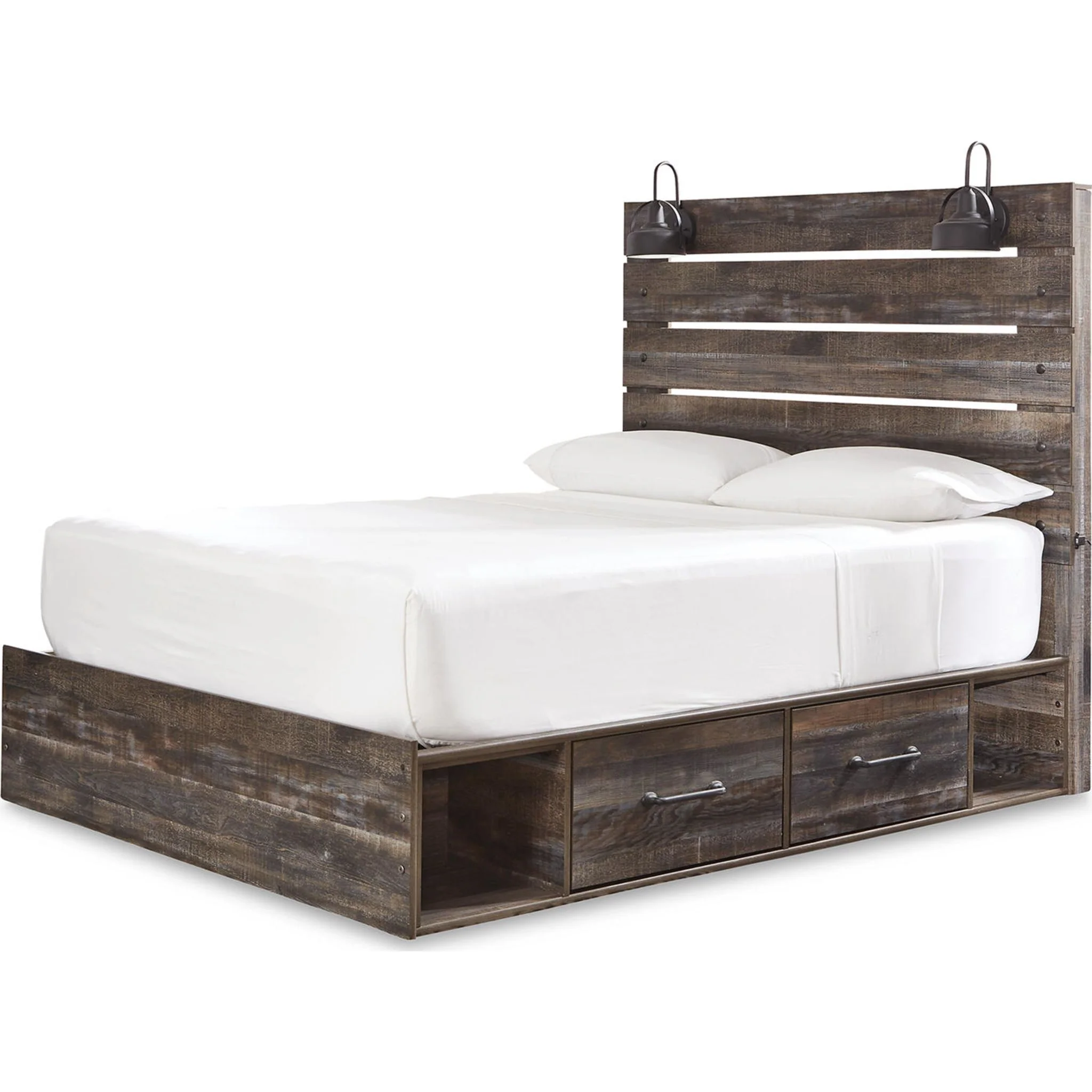 Drystan 5 Piece Panel Bed with 4 Drawer Storage Bedroom - Image 12