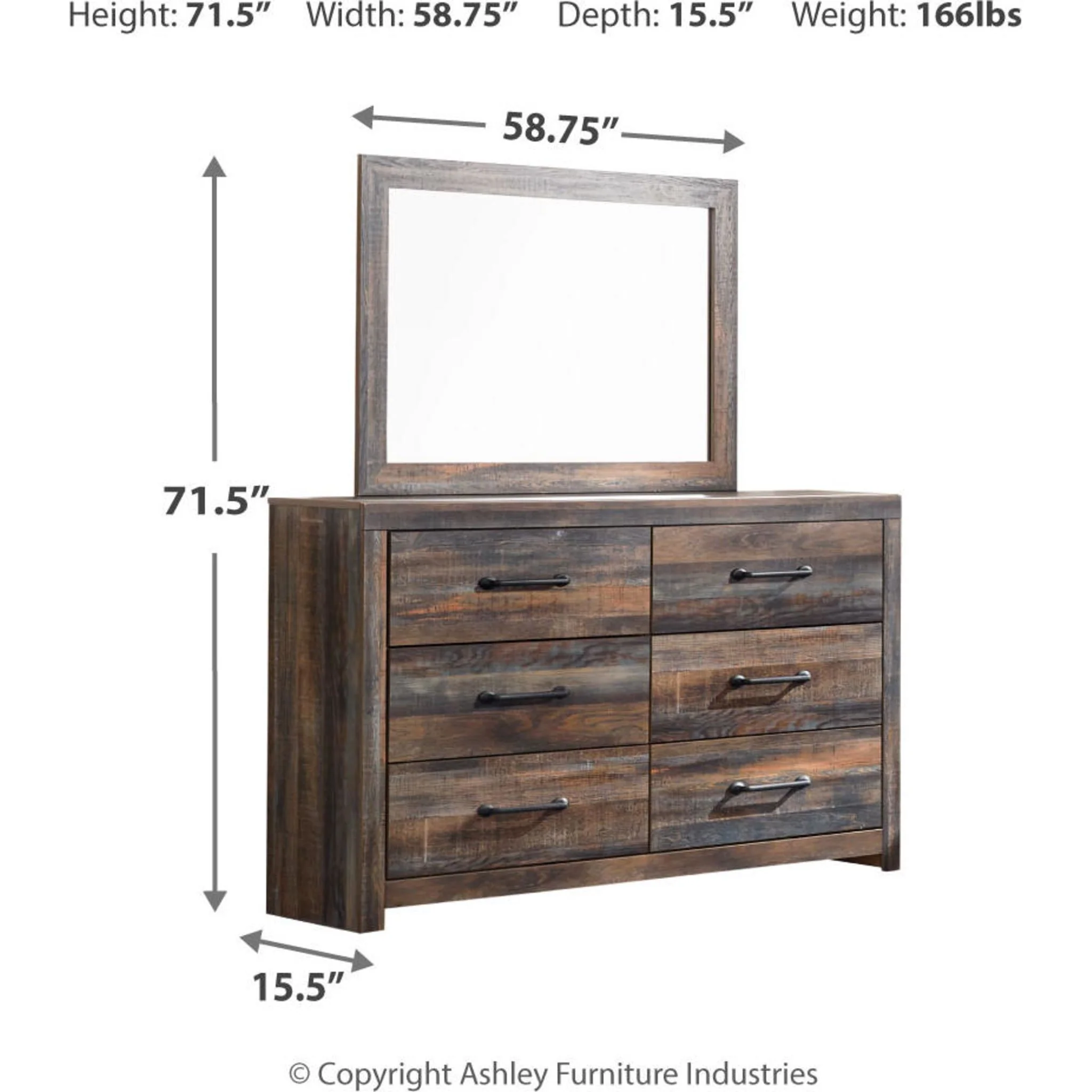 Drystan 5 Piece Panel Bed with Footboard Storage Bedroom - Image 7
