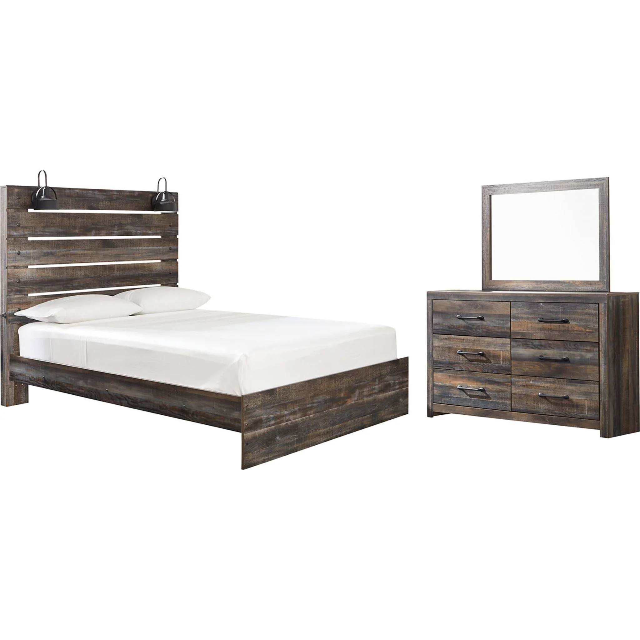 Drystan 5 Piece Panel Bedroom - Image 6