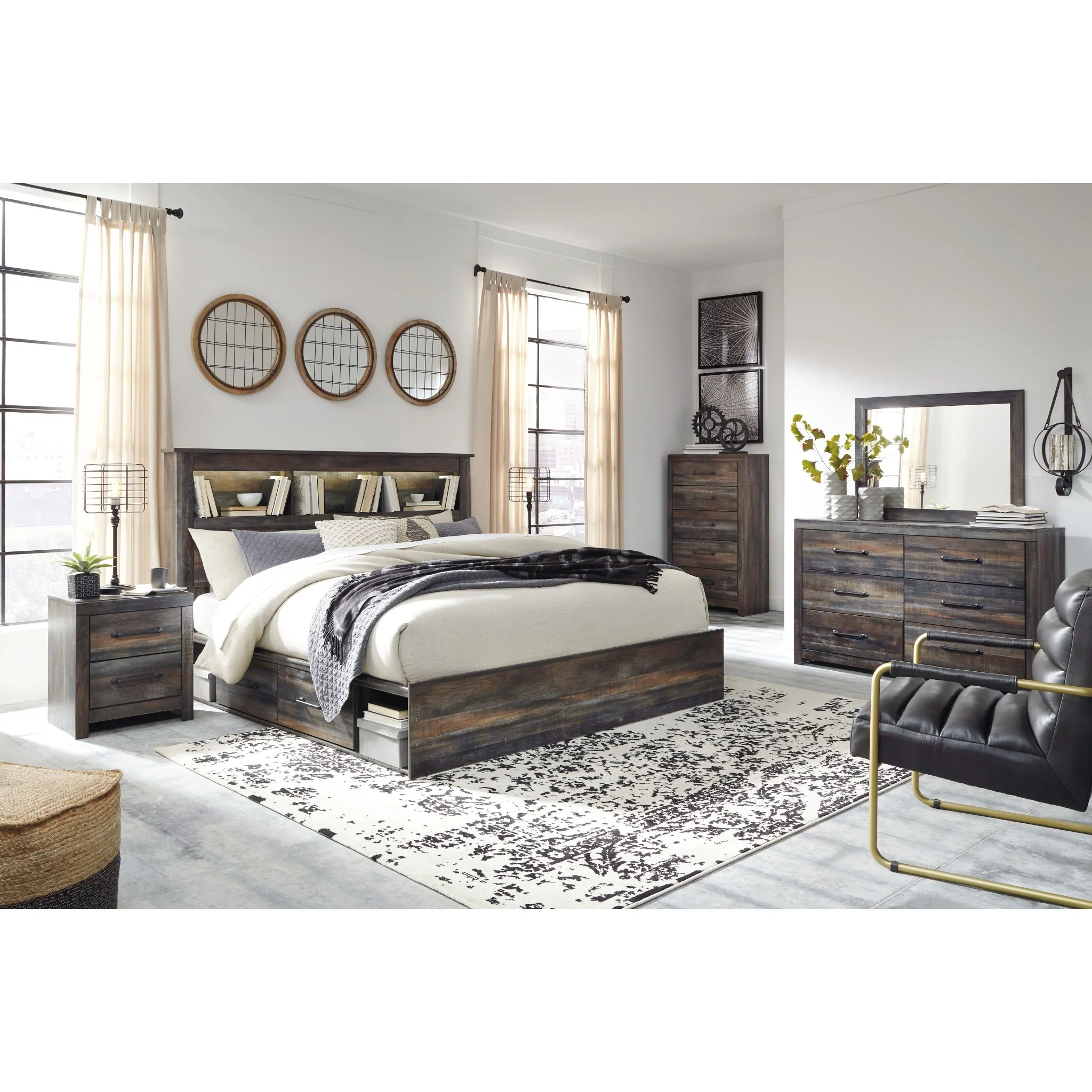 Drystan Bookcase Bed with 2 Drawer Storage - Image 13
