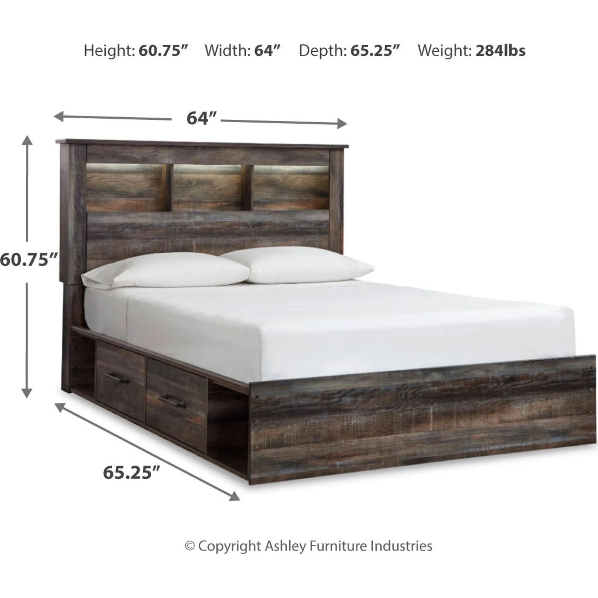 Drystan Bookcase Bed with 4 Drawer Storage - Image 11