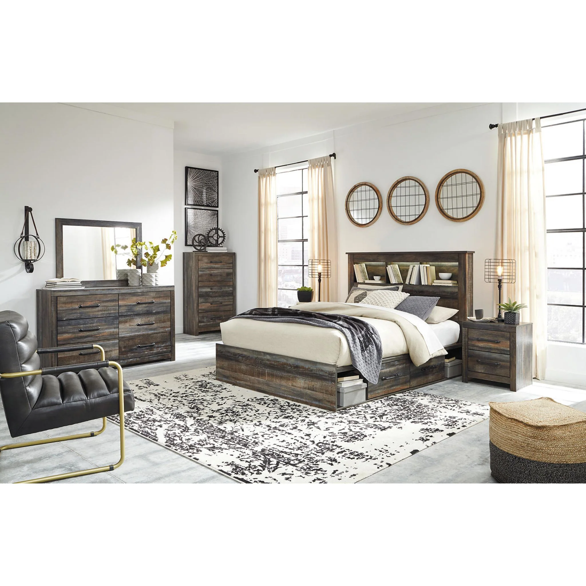 Drystan Bookcase Bed with 4 Drawer Storage - Image 6