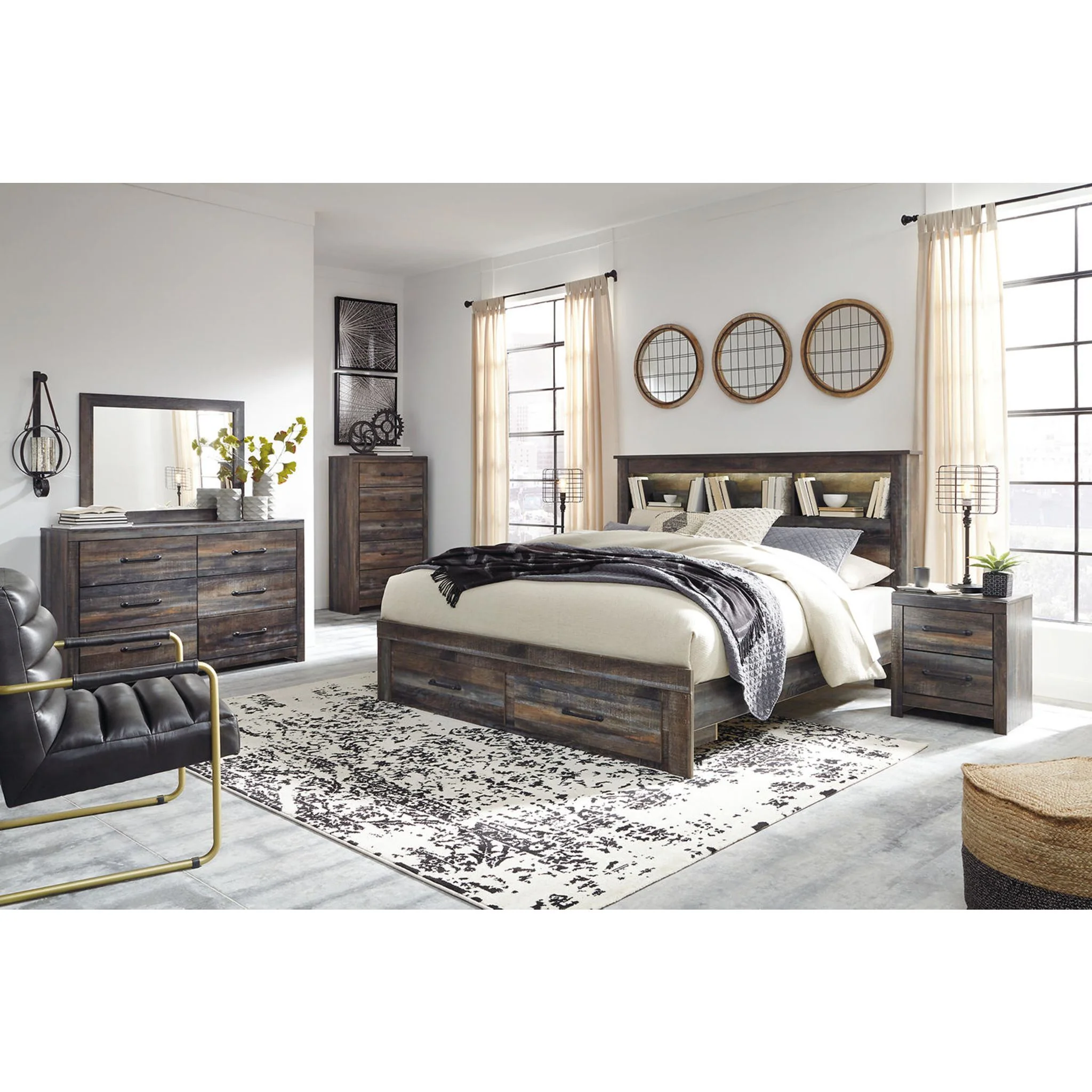 Drystan Bookcase Bed with Footboard Storage - Image 13