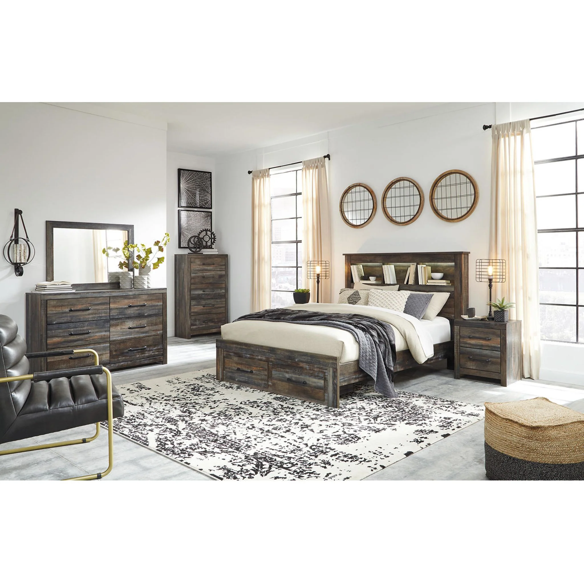 Drystan Bookcase Bed with Footboard Storage - Image 5