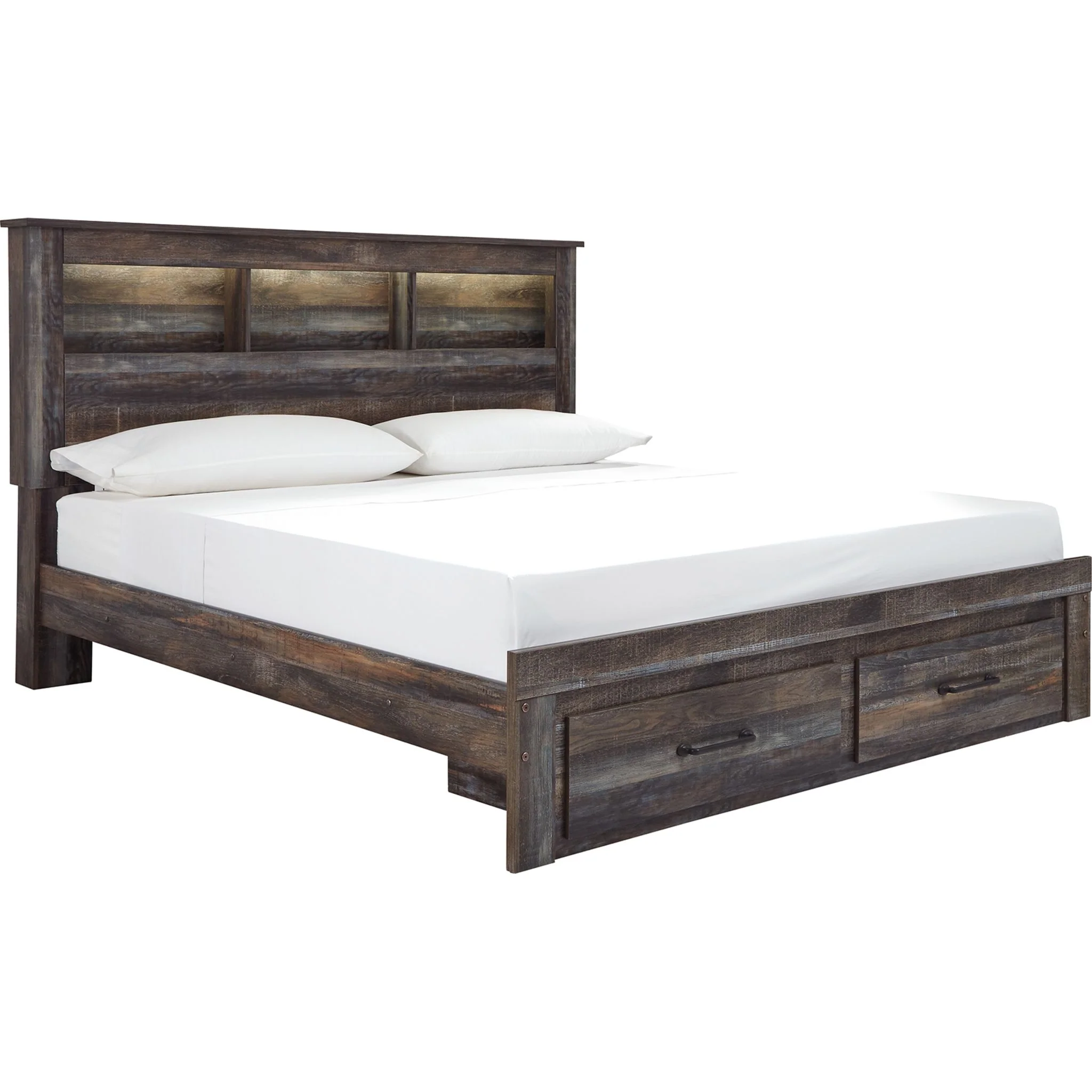 Drystan Bookcase Bed with Footboard Storage - Image 9