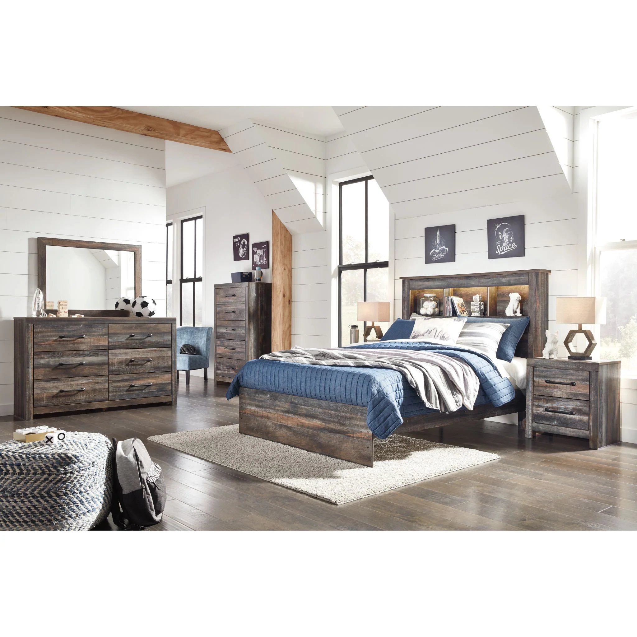 Drystan Full Bookcase Bed - Image 3