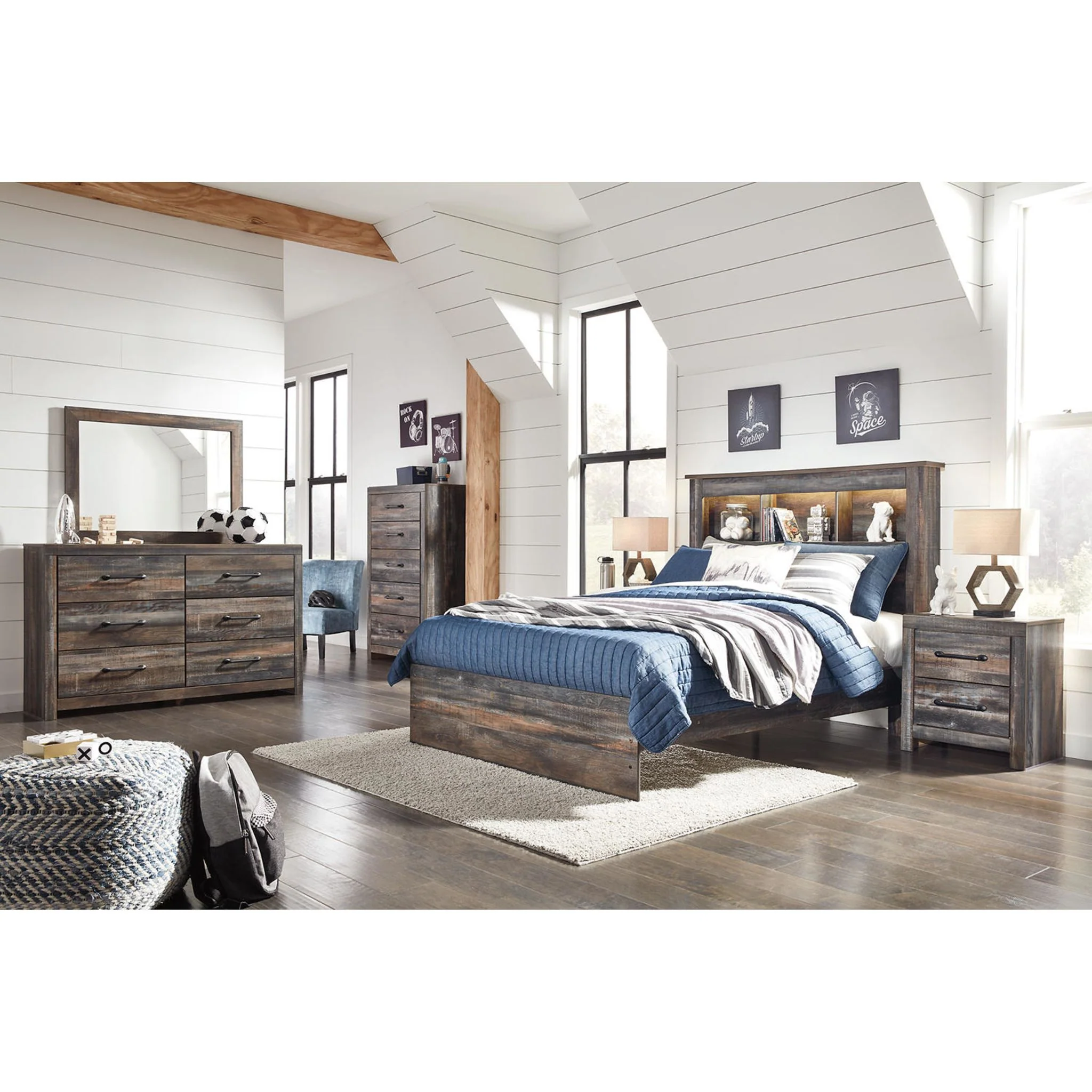 Drystan Full Bookcase Bed - Image 5