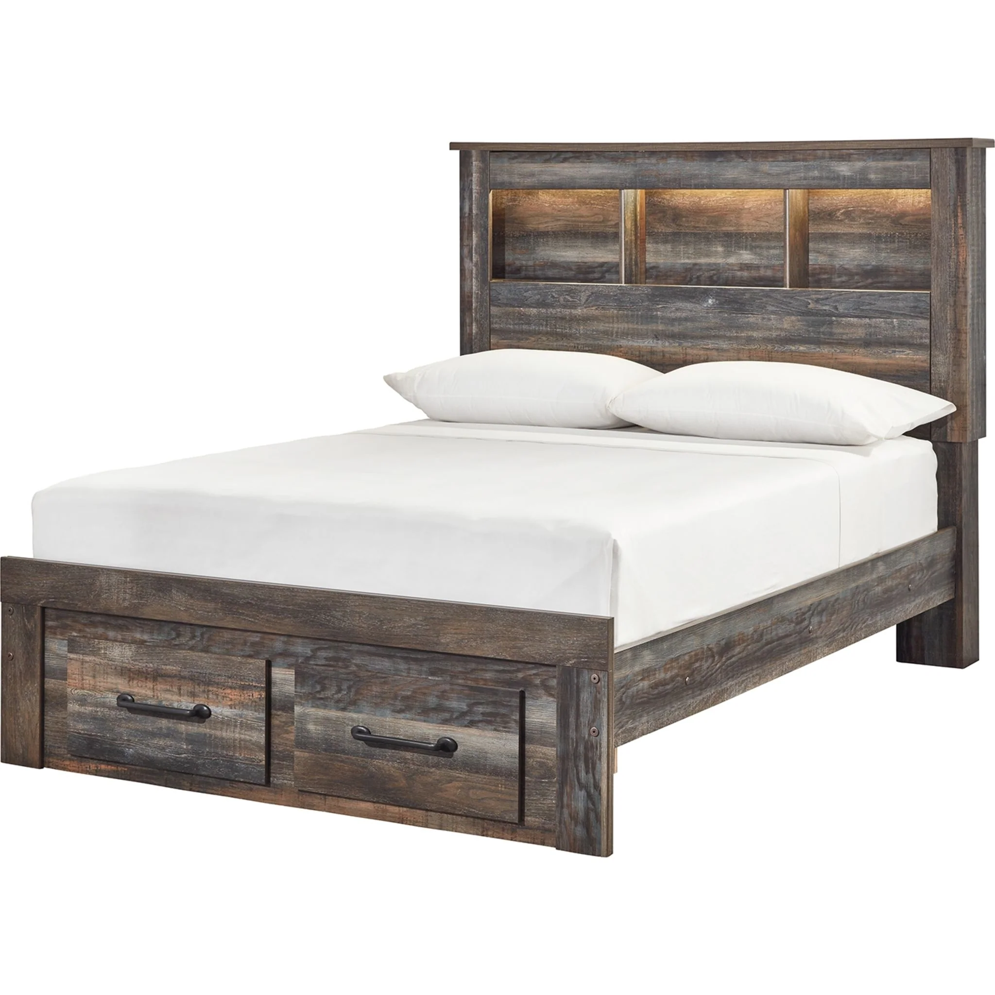 Drystan Full Bookcase Bed with Footboard Storage - Image 3