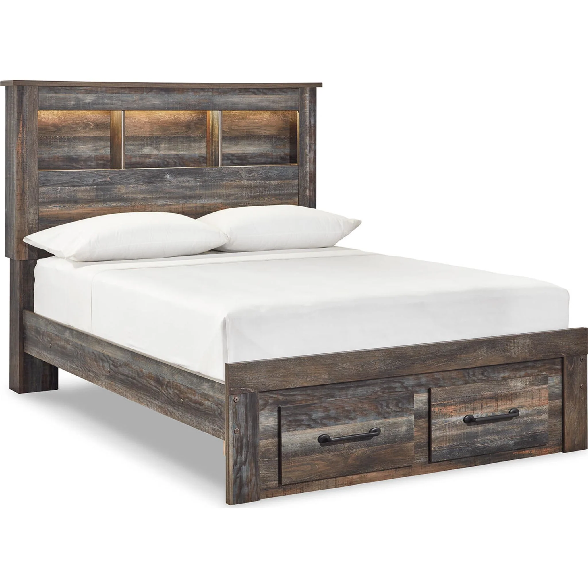 Drystan Full Bookcase Bed with Footboard Storage - Image 9