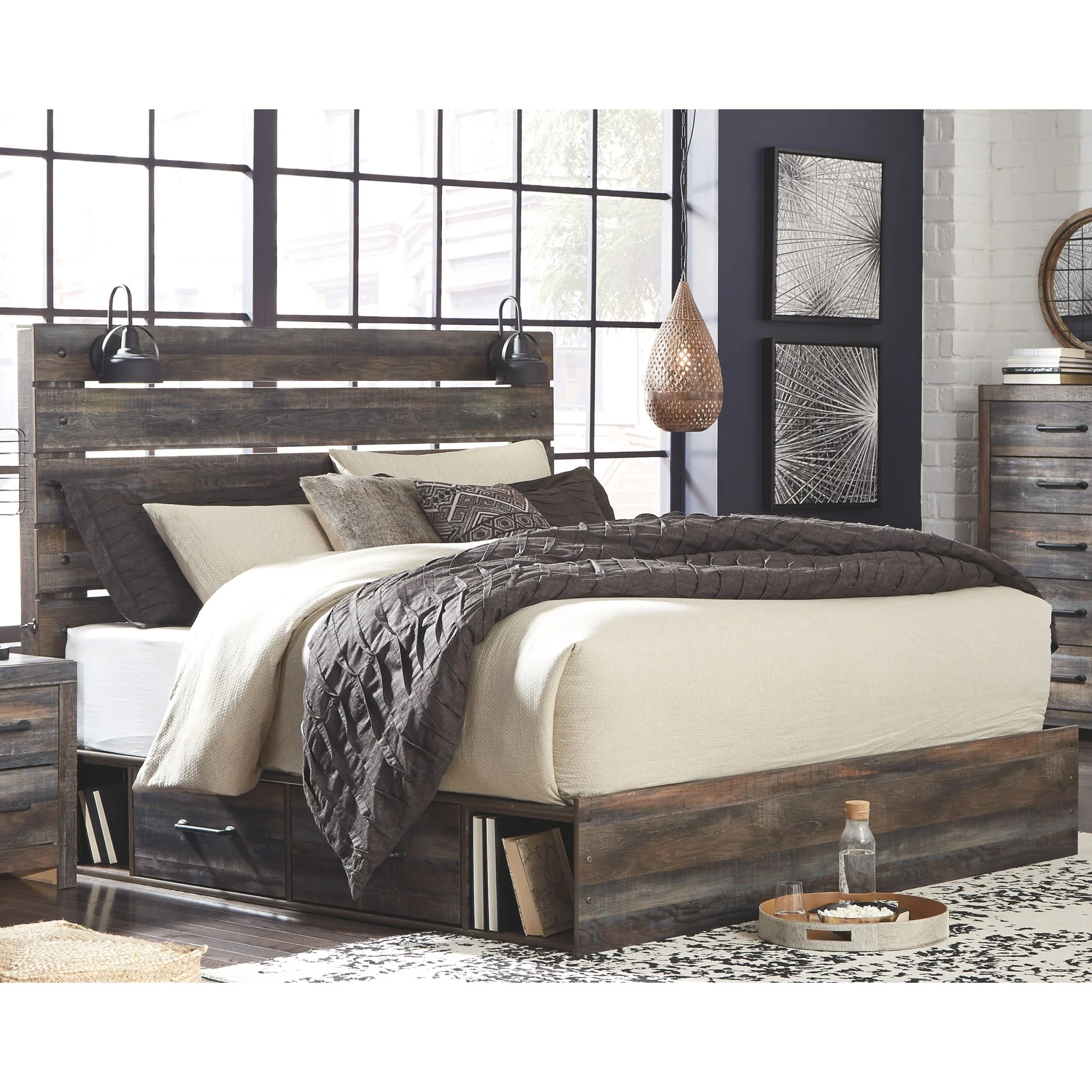 Drystan Panel Bed with 2 Drawer Storage - Image 13