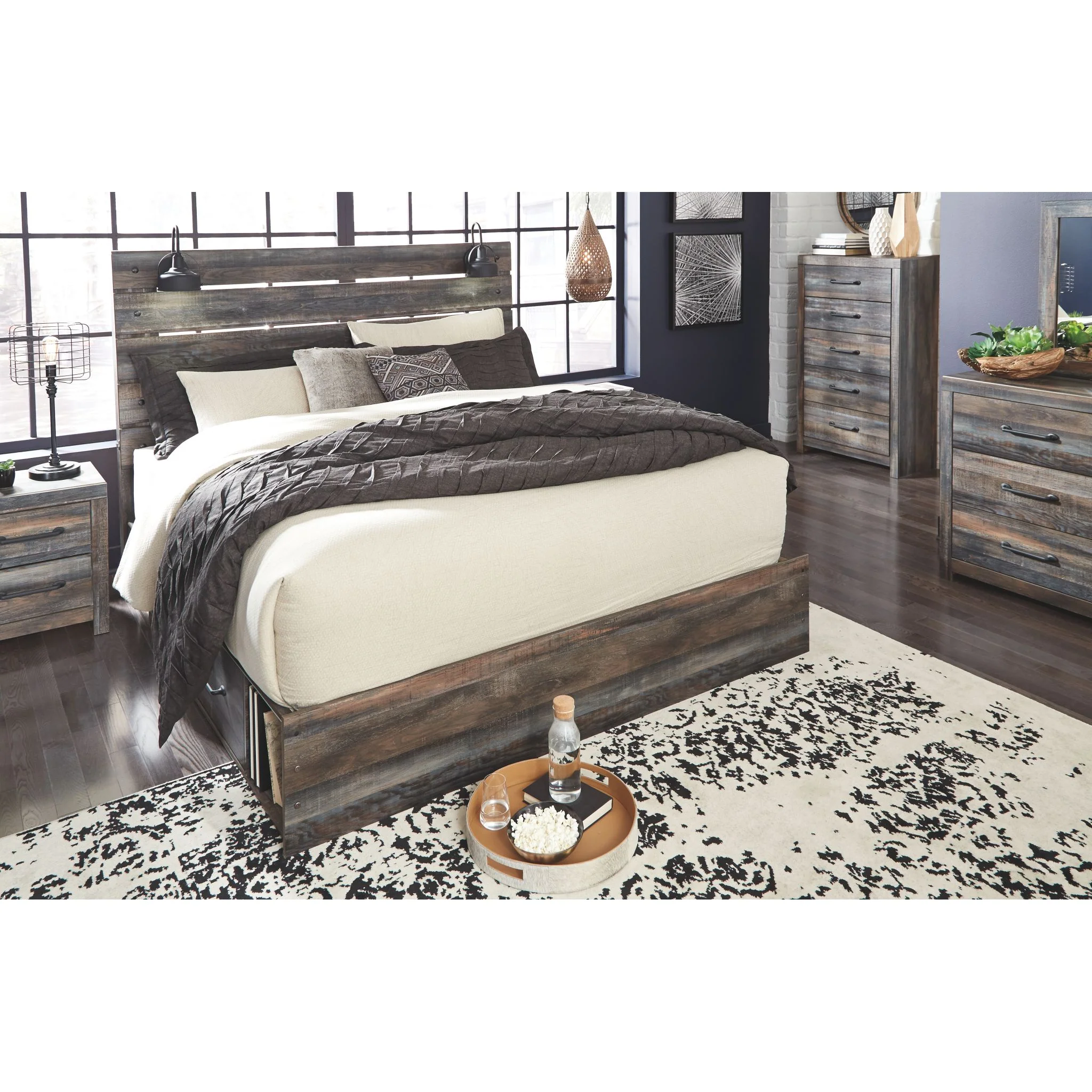Drystan Panel Bed with 2 Drawer Storage - Image 14