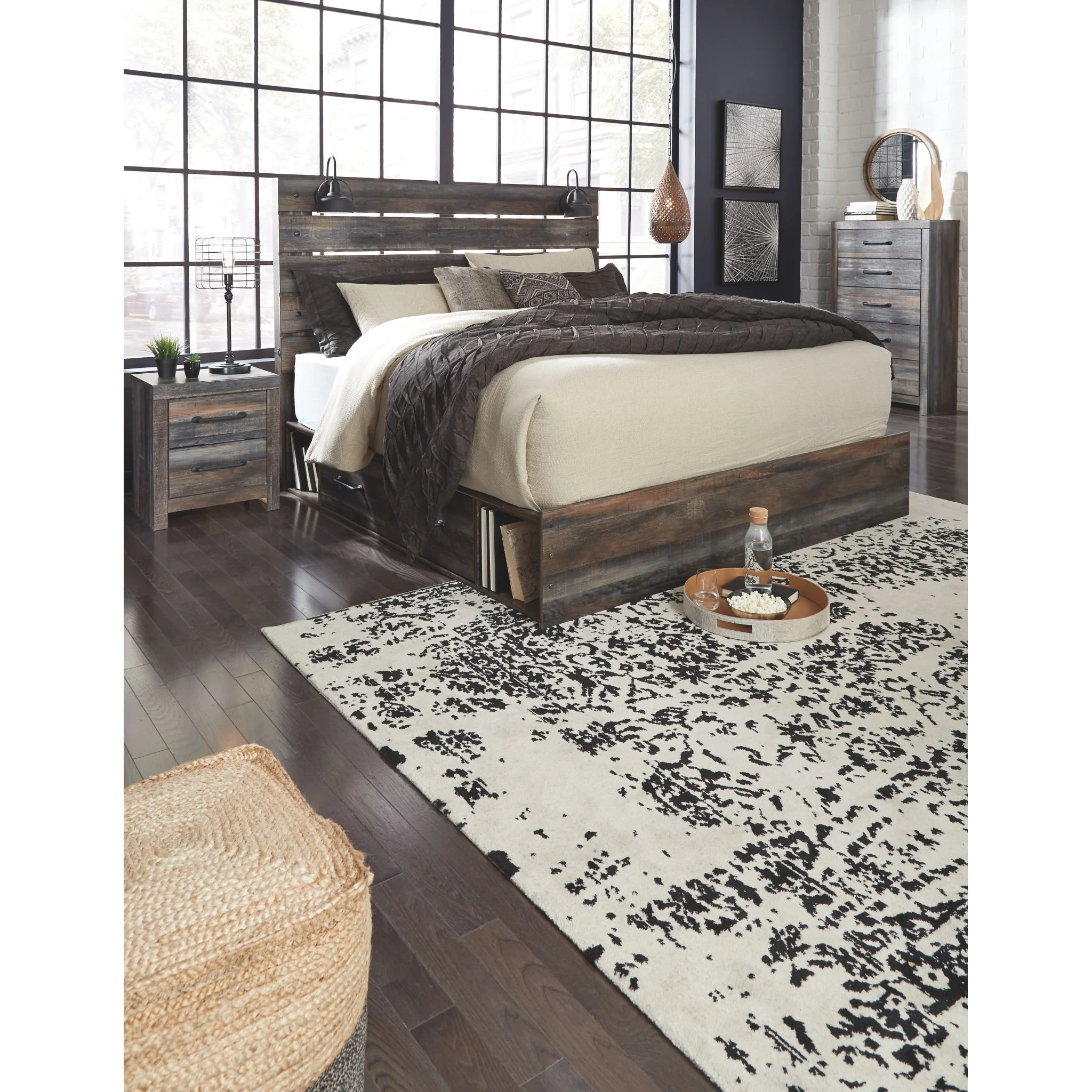 Drystan Panel Bed with 2 Drawer Storage - Image 15