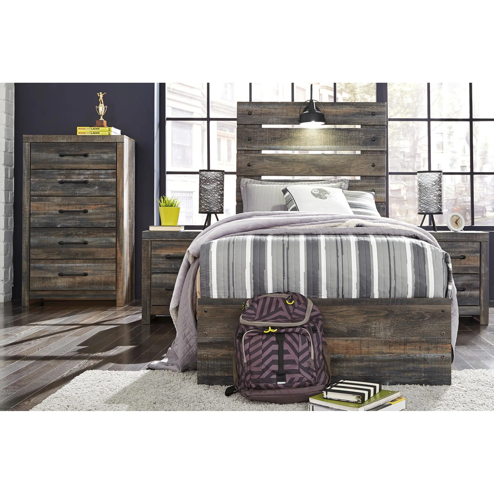 Drystan Panel Bed with 2 Drawer Storage - Image 22
