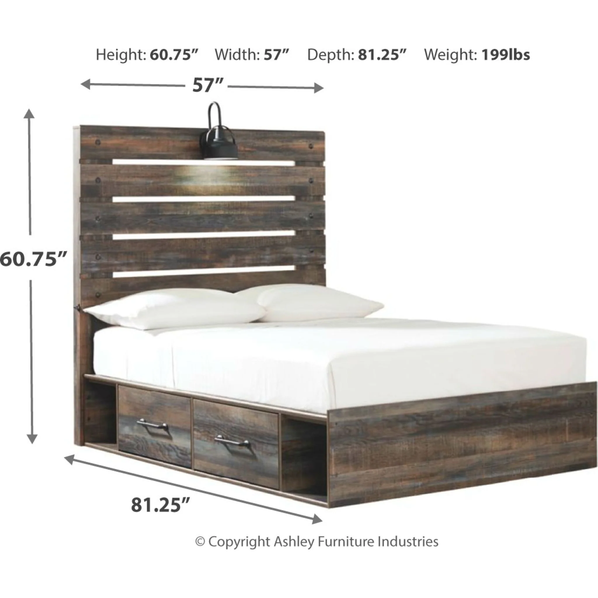 Drystan Panel Bed with 2 Drawer Storage - Image 31