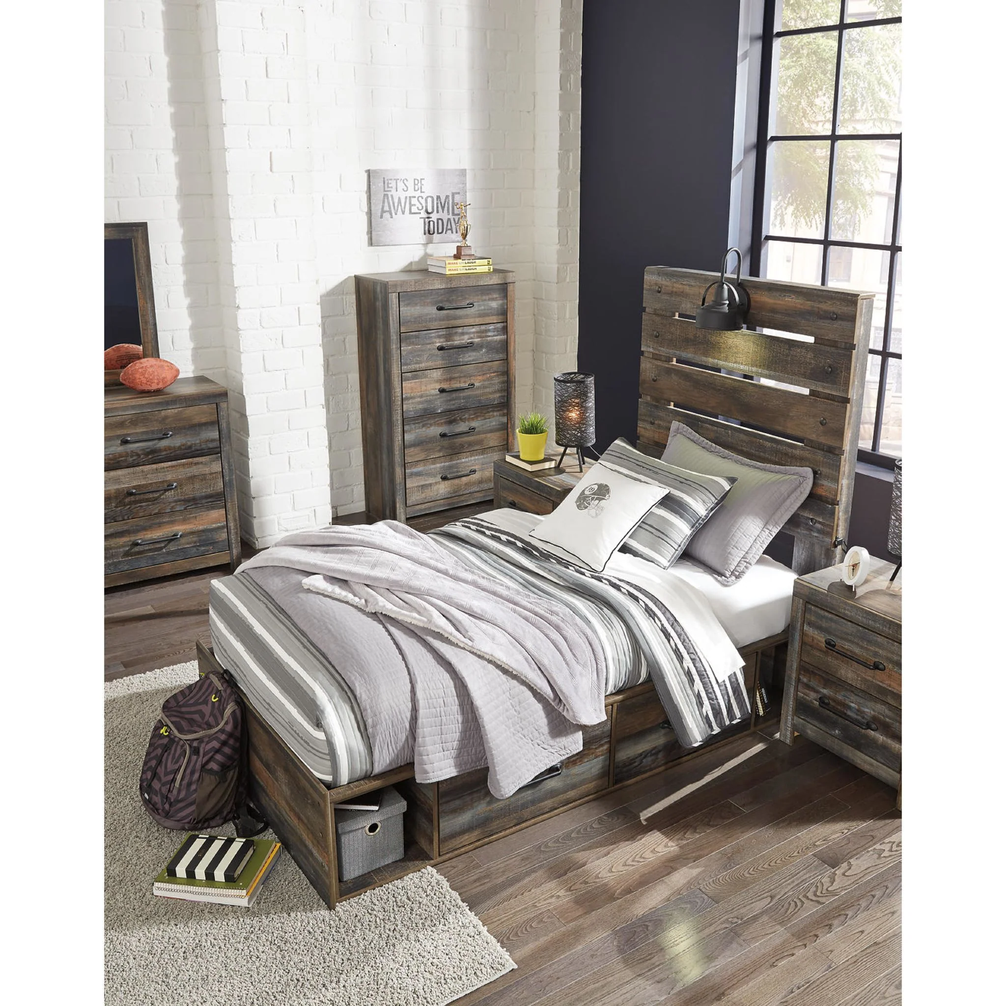 Drystan Panel Bed with 4 Drawer Storage - Image 19