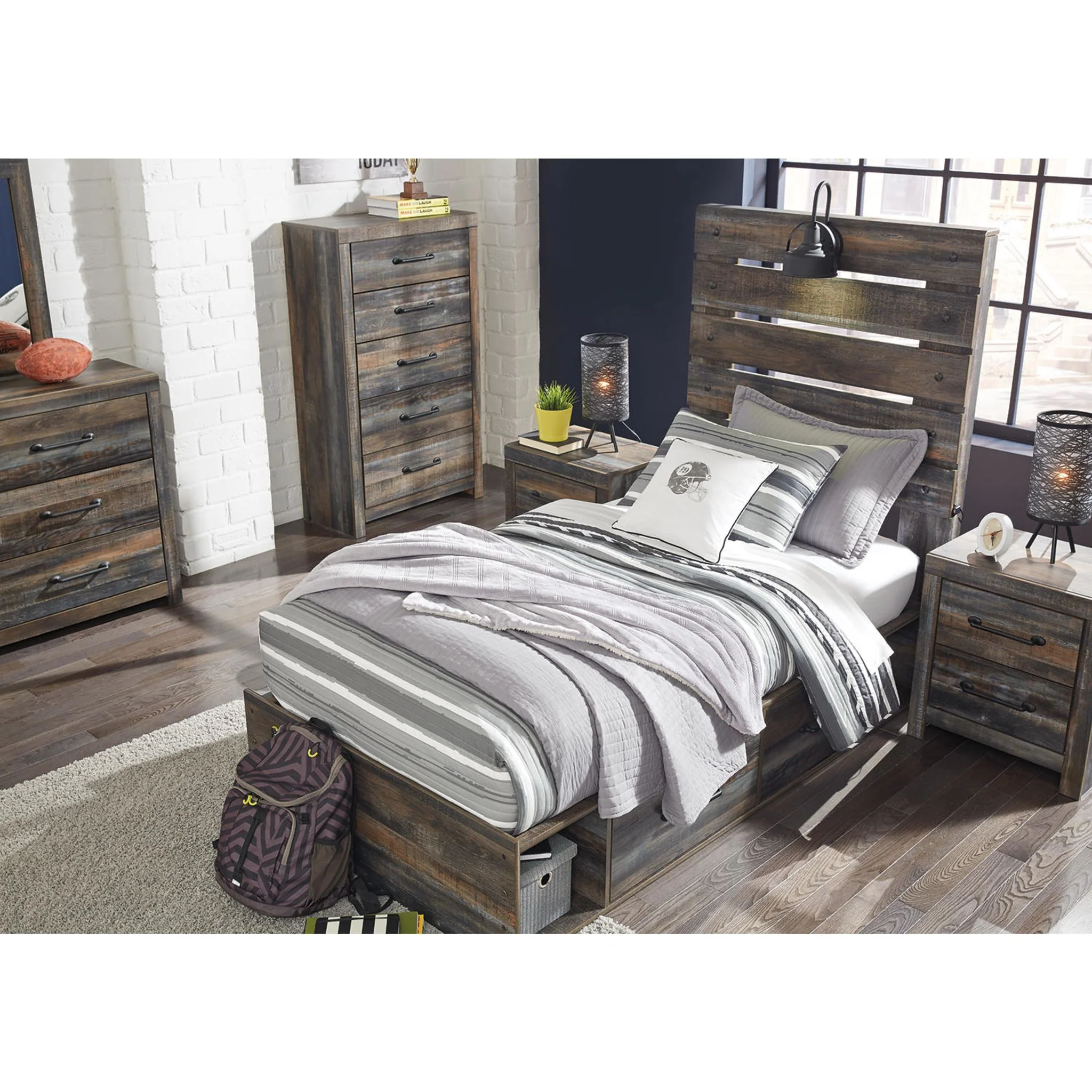 Drystan Panel Bed with 4 Drawer Storage - Image 20