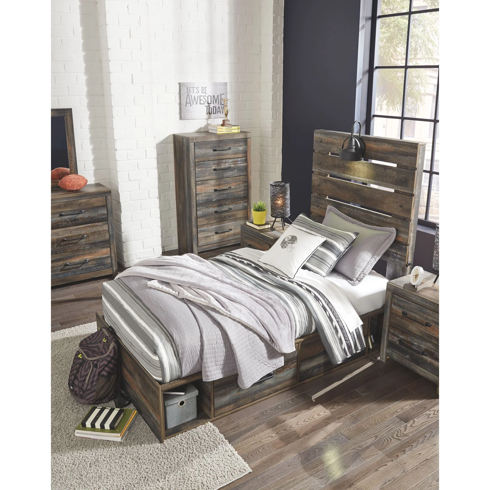 Drystan Panel Bed with 4 Drawer Storage - Image 6