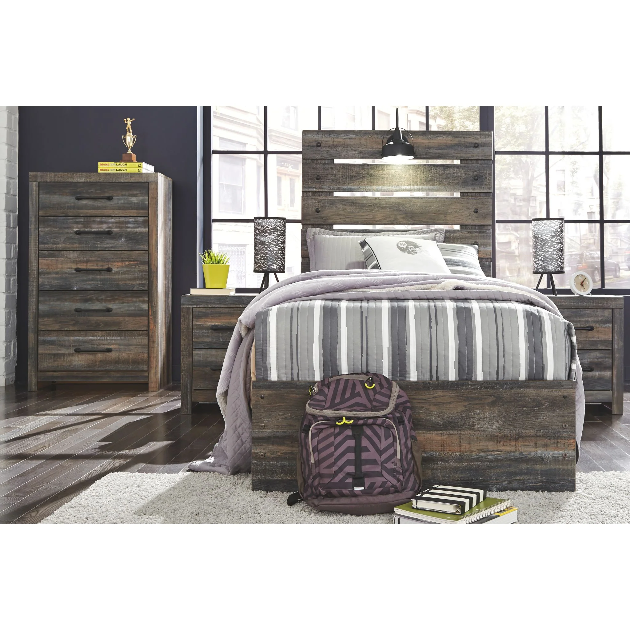Drystan Panel Bed with 4 Drawer Storage - Image 7