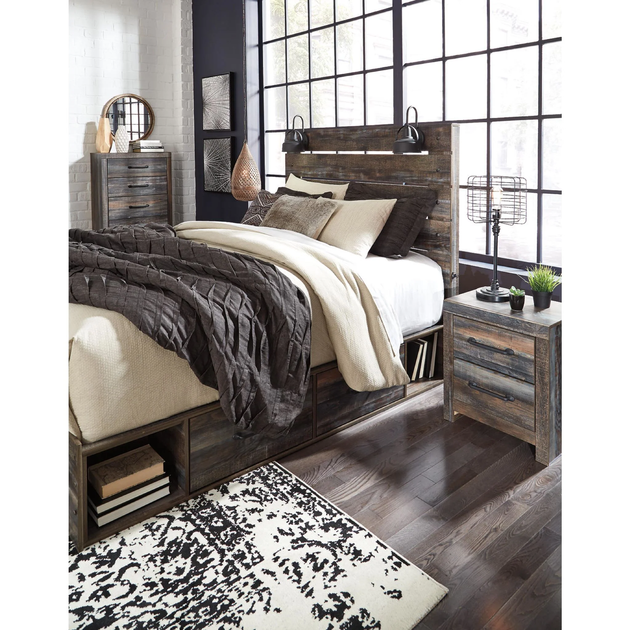 Drystan Panel Bed with 4 Drawer Storage - Image 10