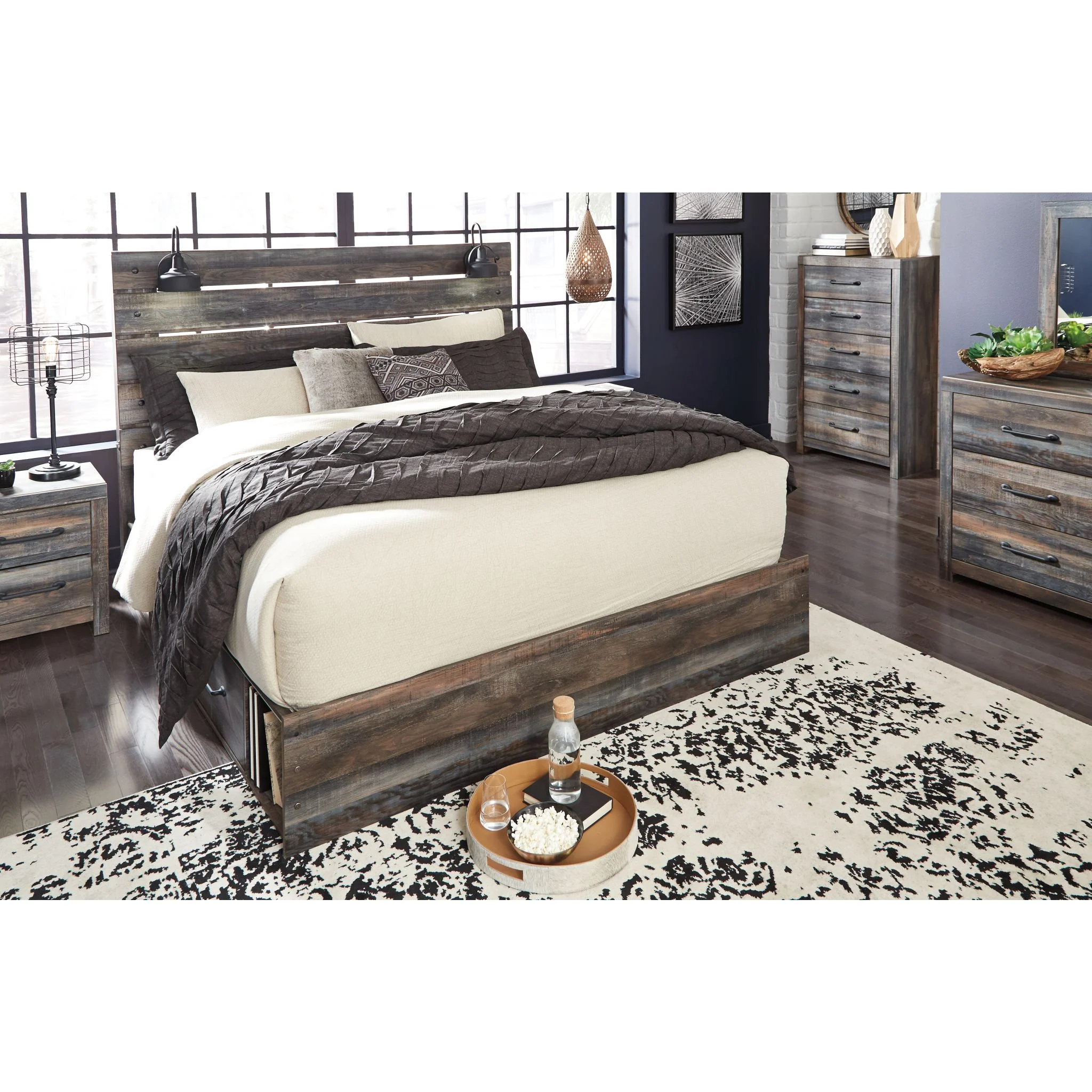 Drystan Panel Bed with 4 Drawer Storage - Image 13