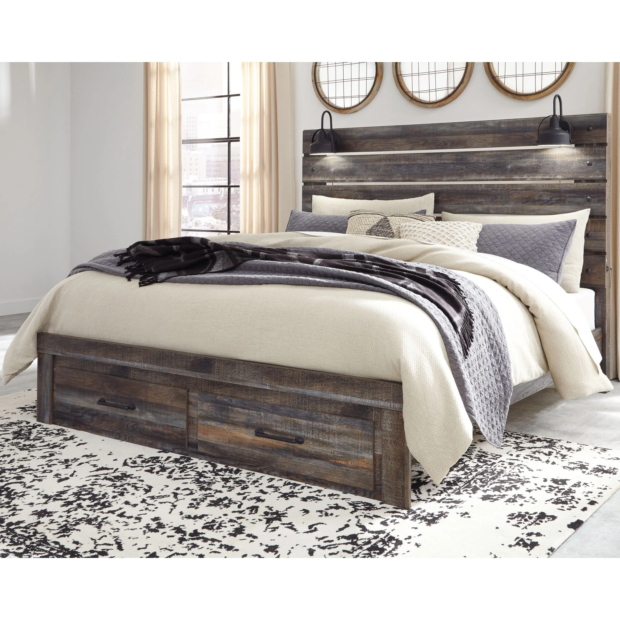 Drystan Panel Bed with Footboard Storage - Image 10