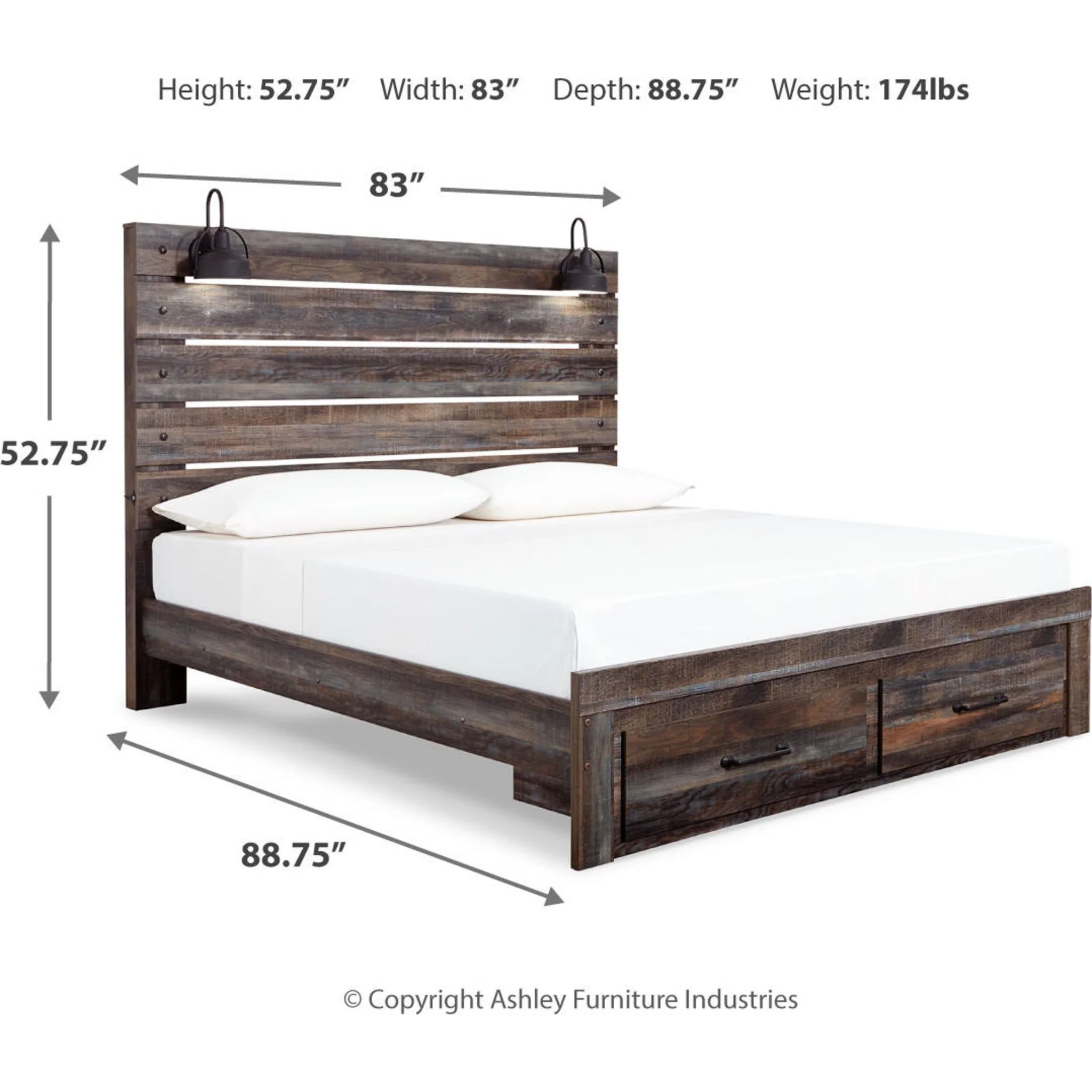 Drystan Panel Bed with Footboard Storage - Image 15