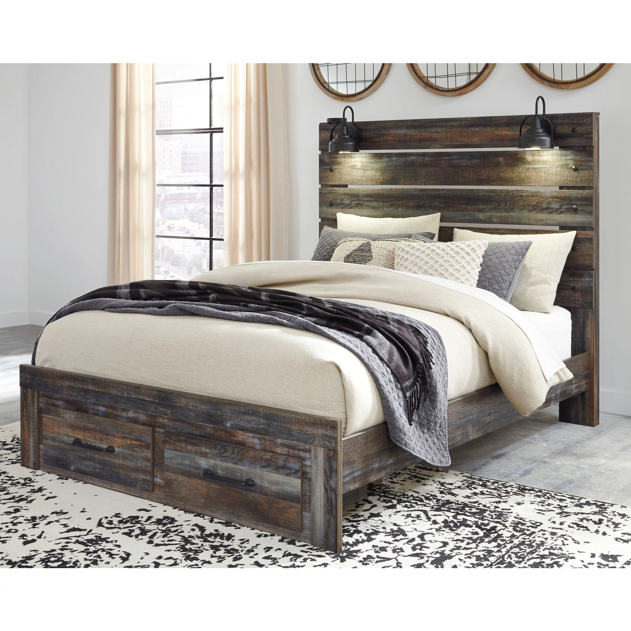 Drystan Panel Bed with Footboard Storage - Image 2