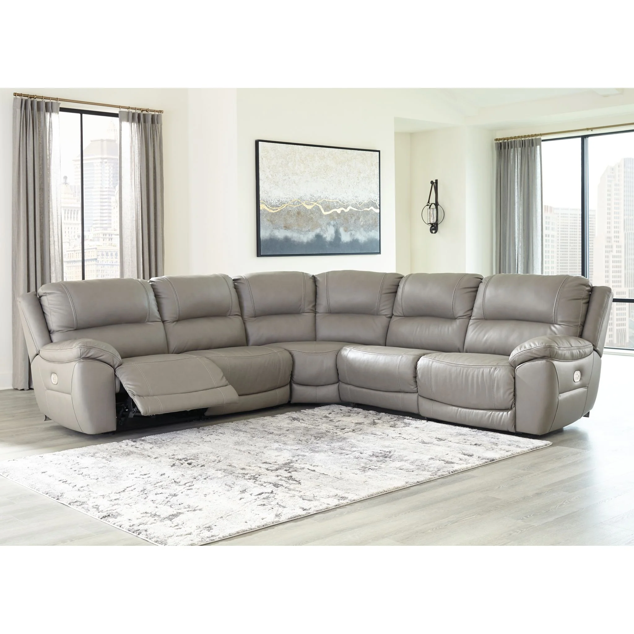 Dunleith 5 Piece Power Reclining Sectional - Image 2