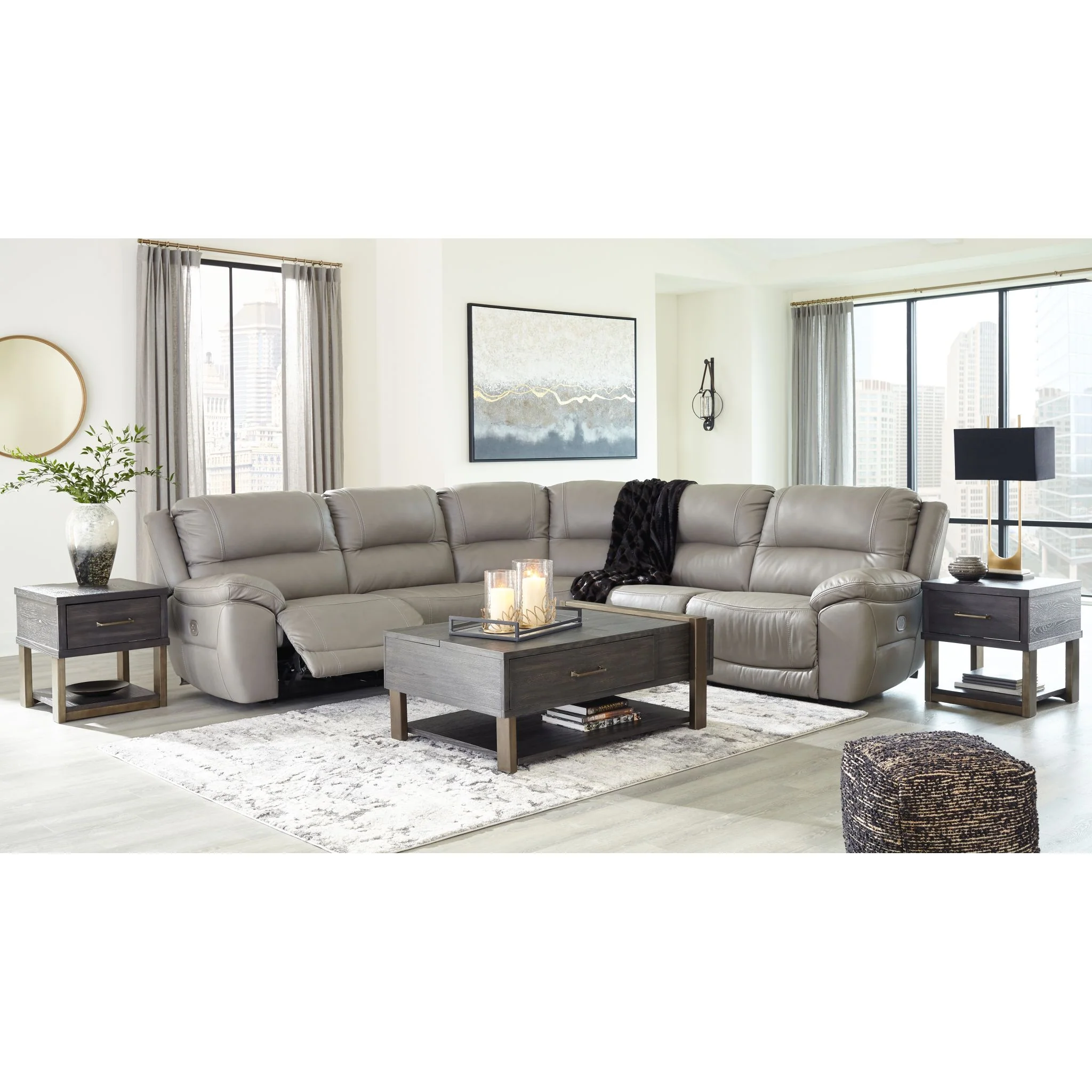 Dunleith 5 Piece Power Reclining Sectional - Image 5