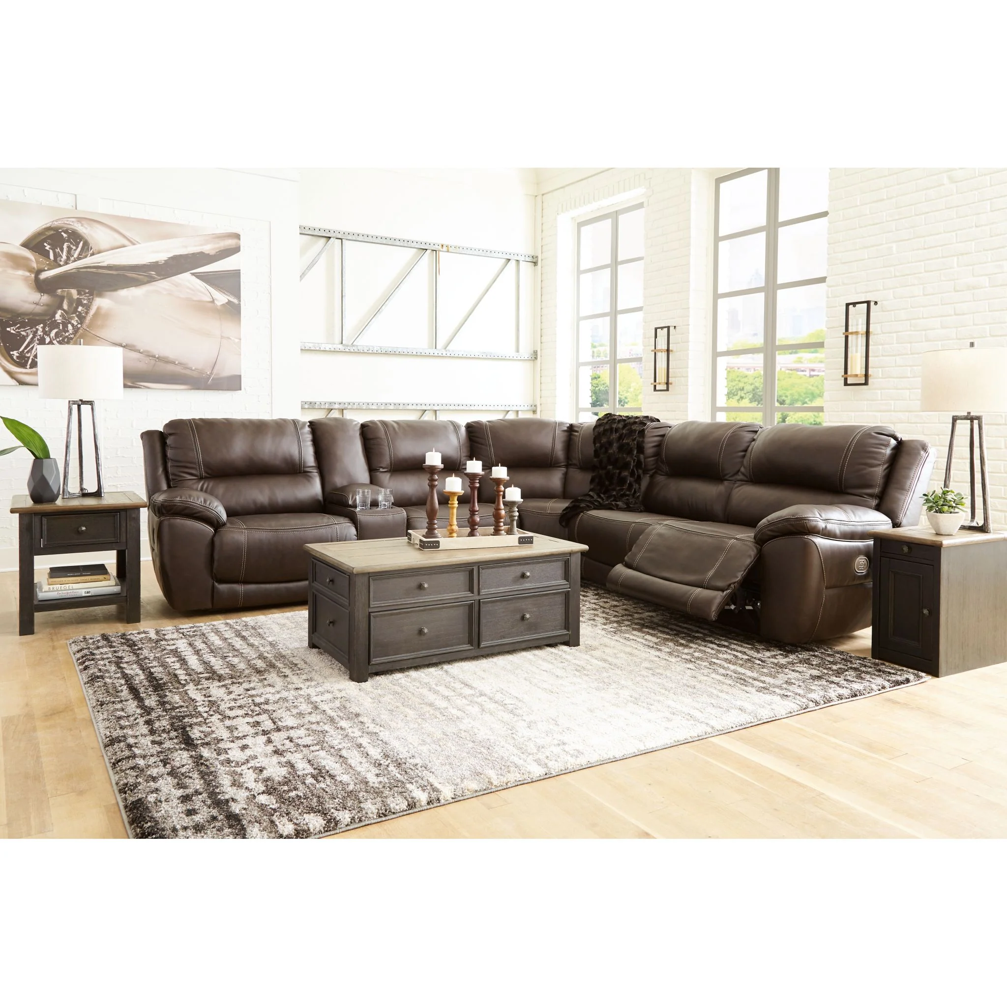 Dunleith 6 Piece Power Reclining Sectional - Image 4