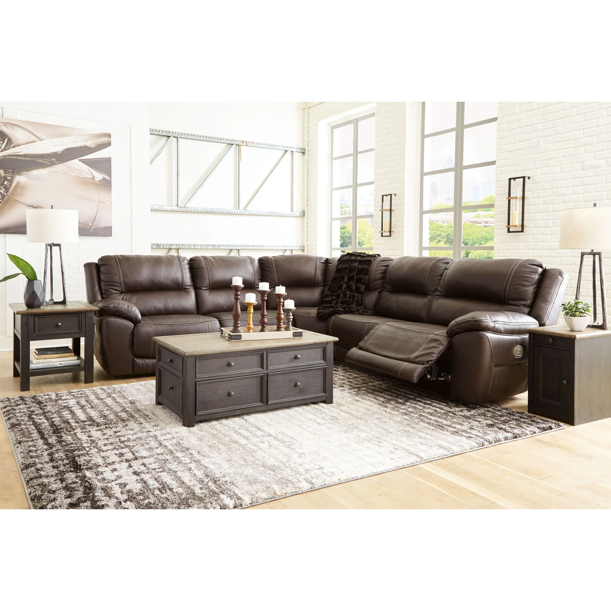 Dunleith 5 Piece Power Reclining Sectional - Image 5