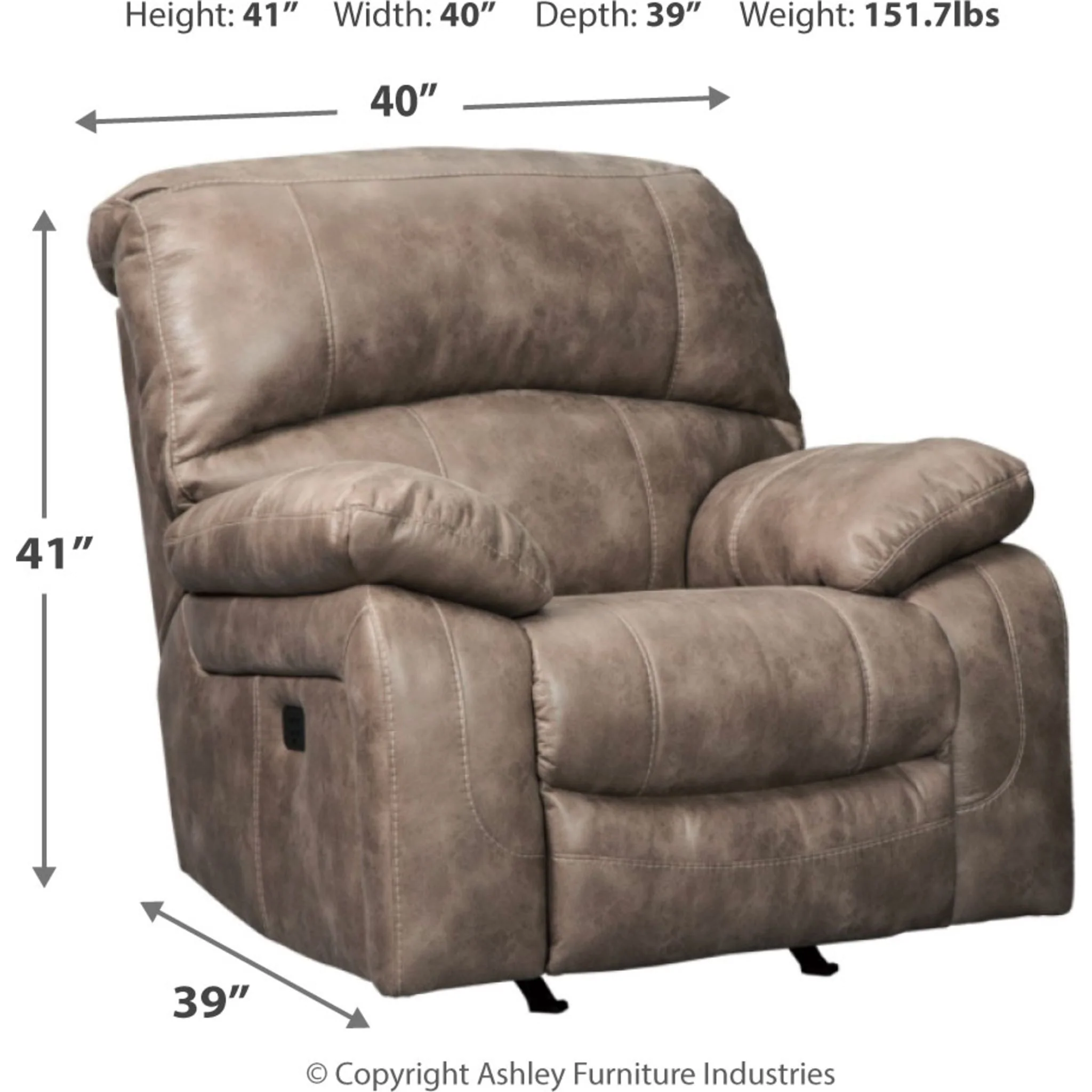 Dunwell Power Recliner with Adjustable Headrest - Image 4