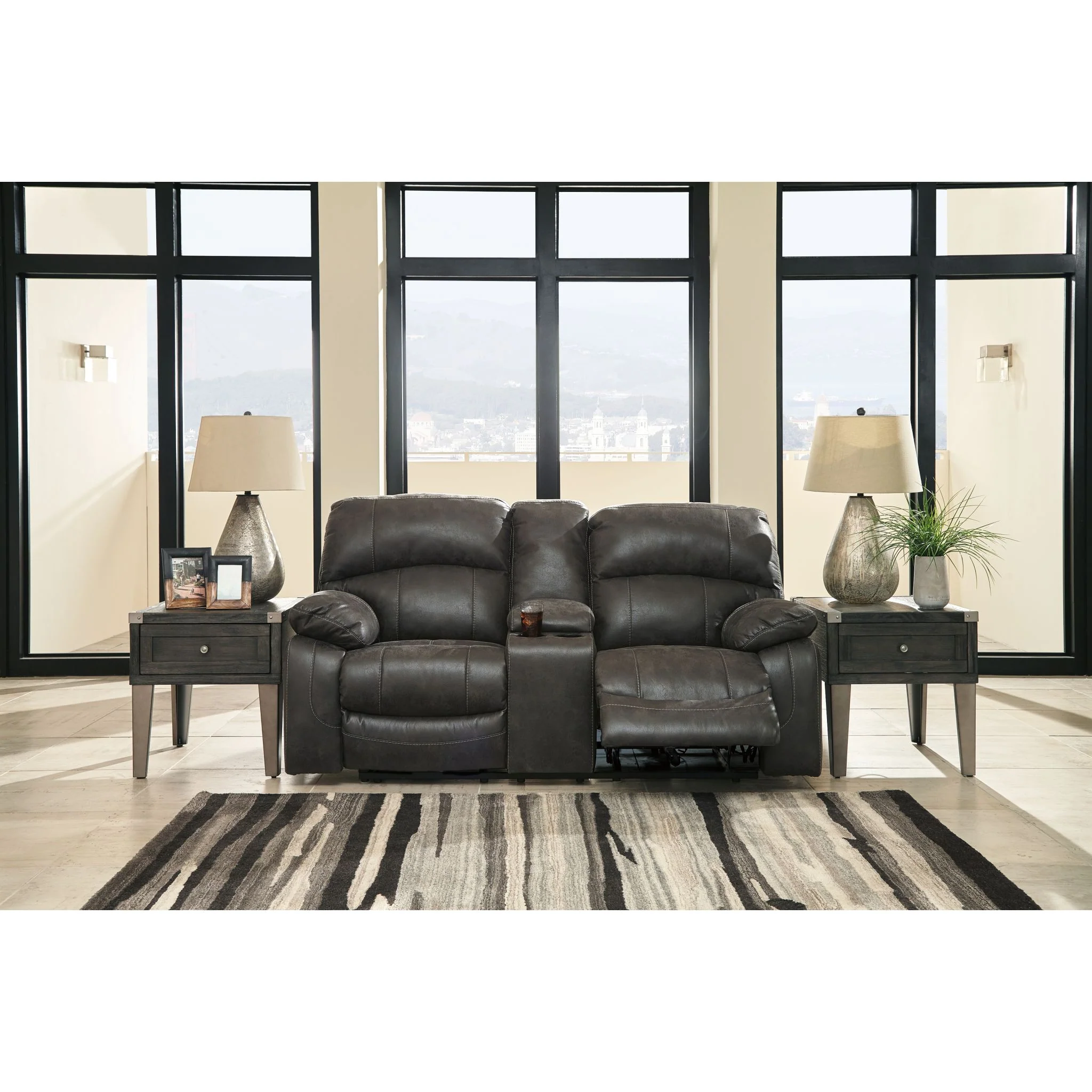Dunwell Power Reclining Loveseat with Adjustable Headrest - Image 4