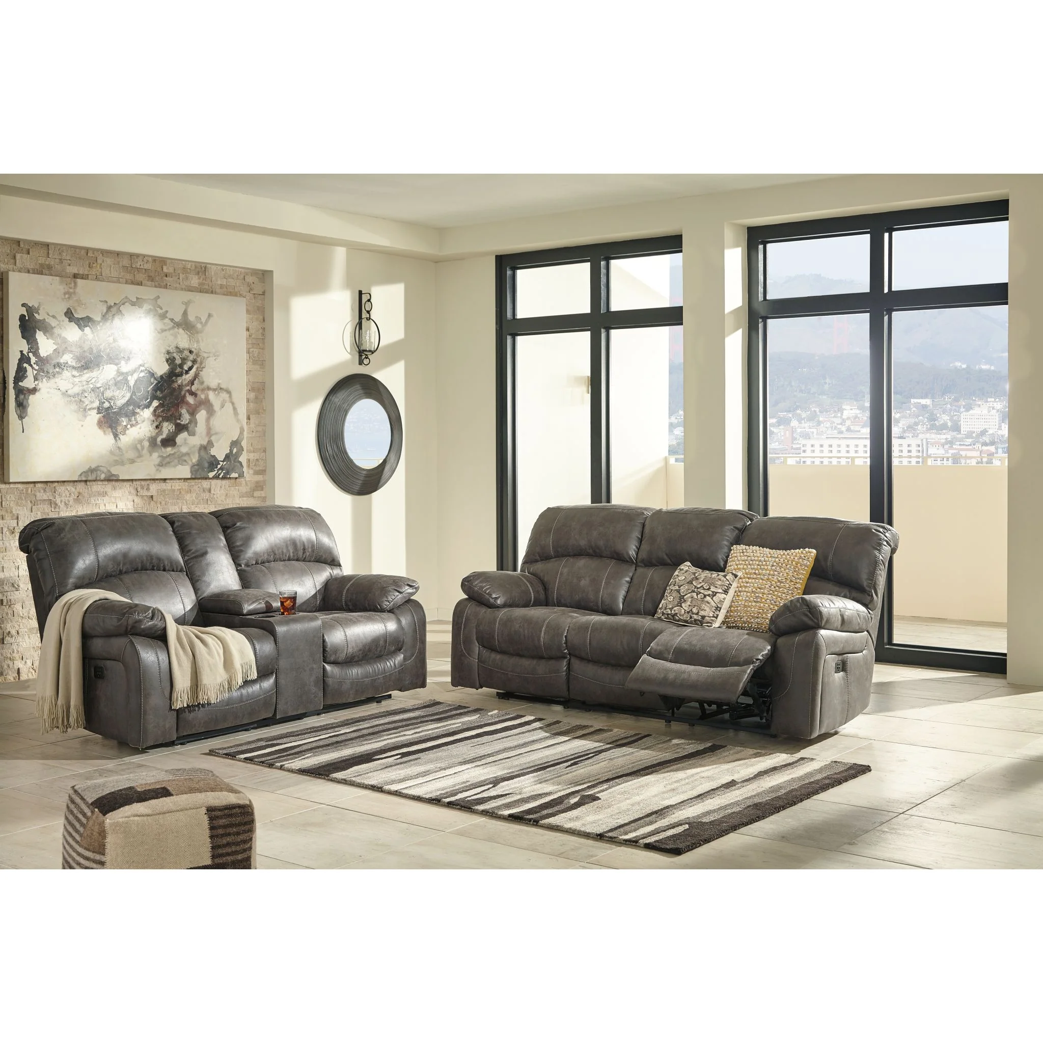 Dunwell Power Reclining Loveseat with Adjustable Headrest - Image 5