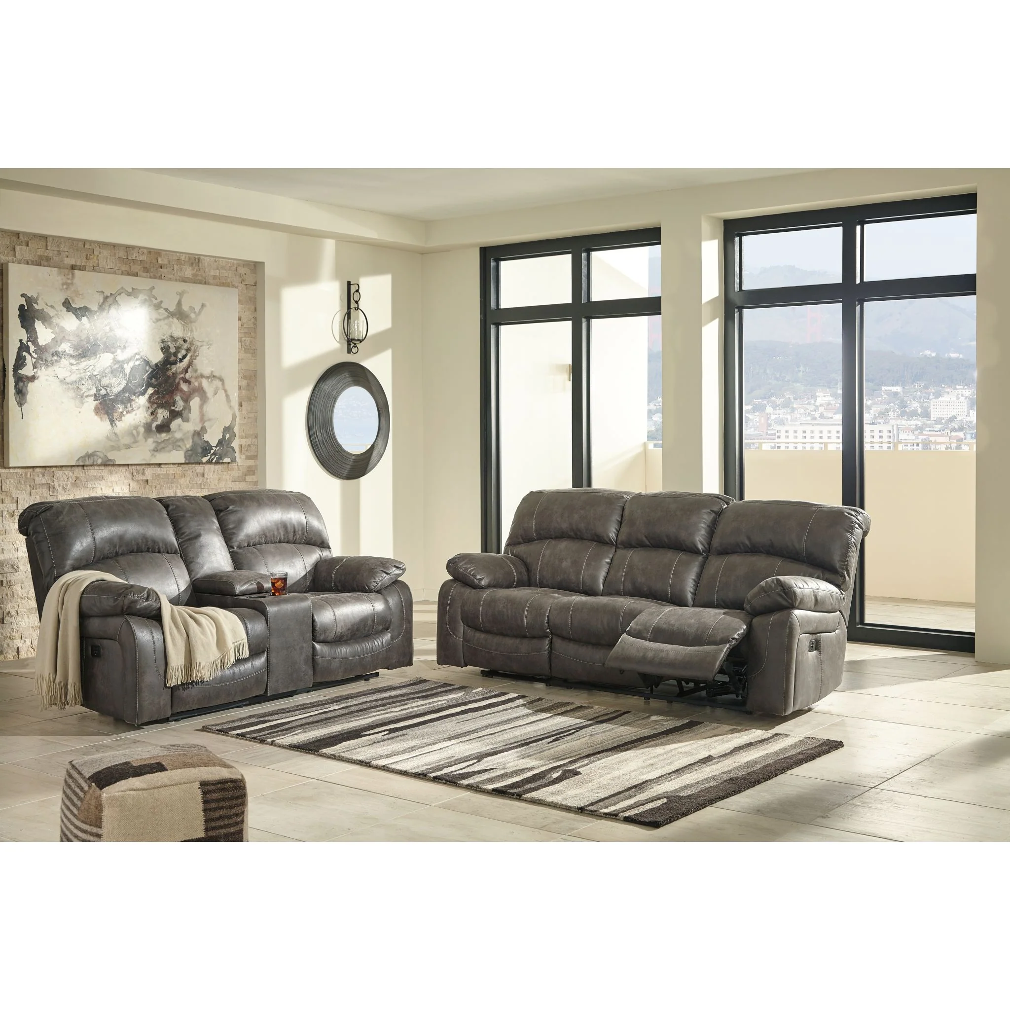 Dunwell Power Reclining Sofa with Adjustable Headrest - Image 4
