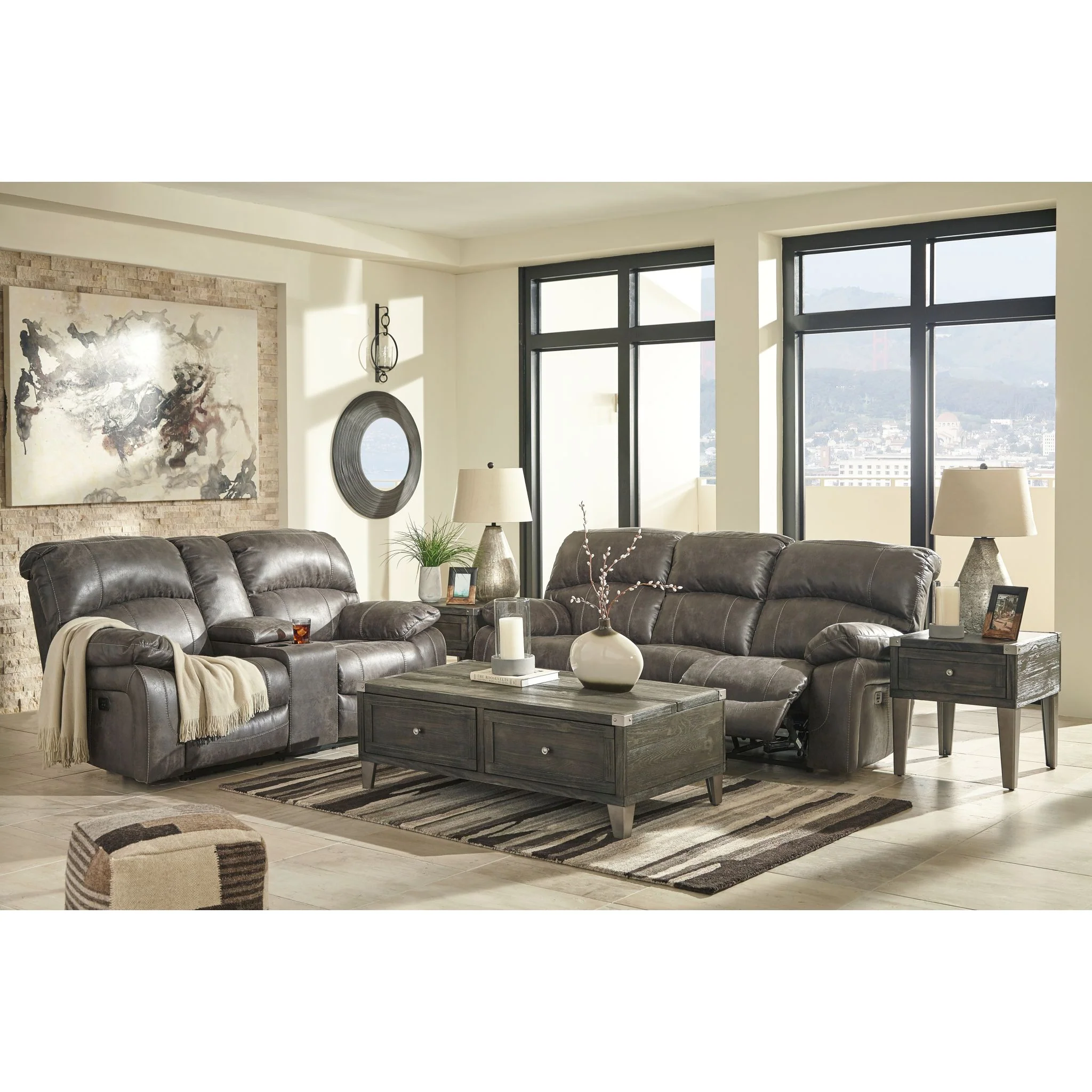 Dunwell Power Reclining Sofa with Adjustable Headrest - Image 5