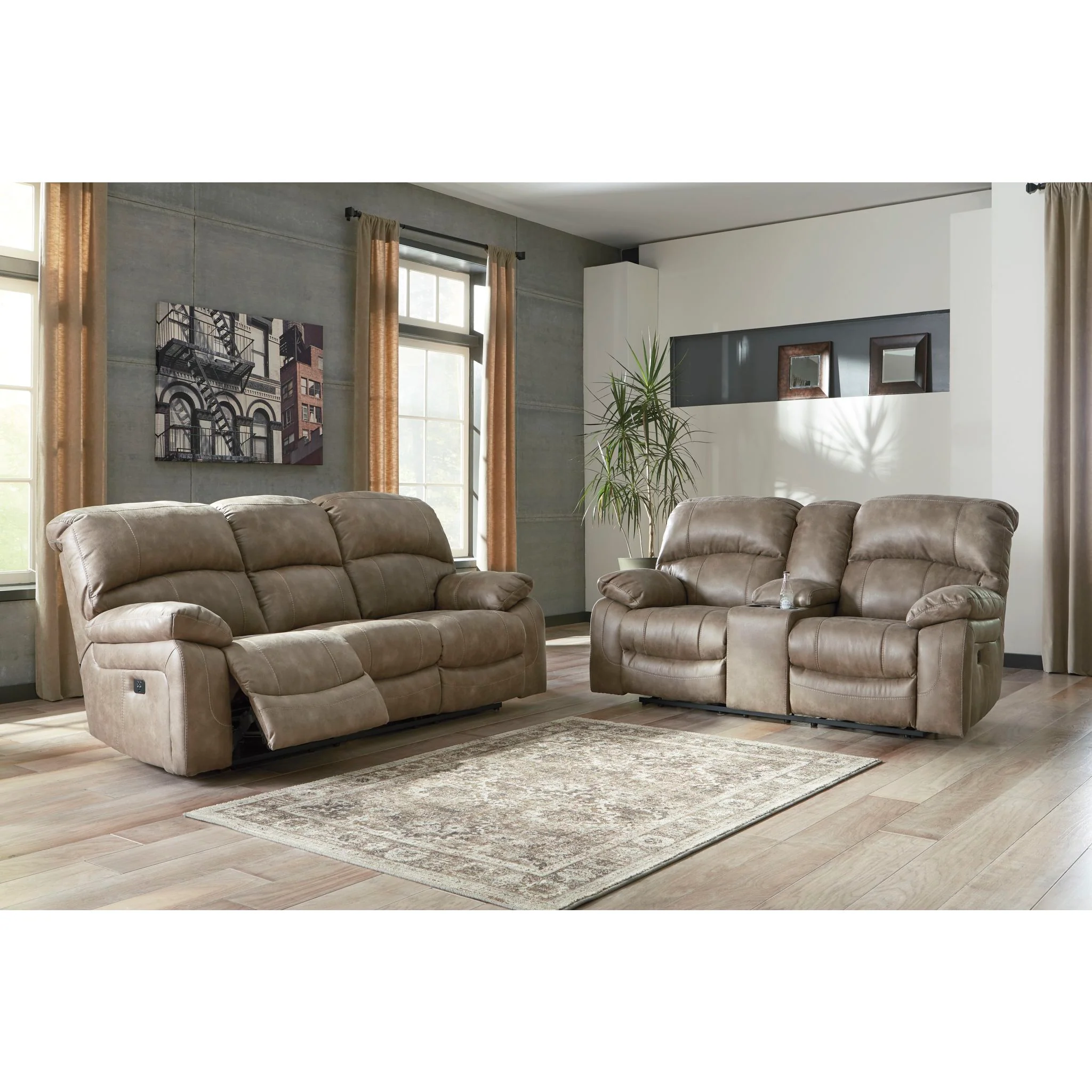 Dunwell Power Reclining Sofa with Adjustable Headrest - Image 4