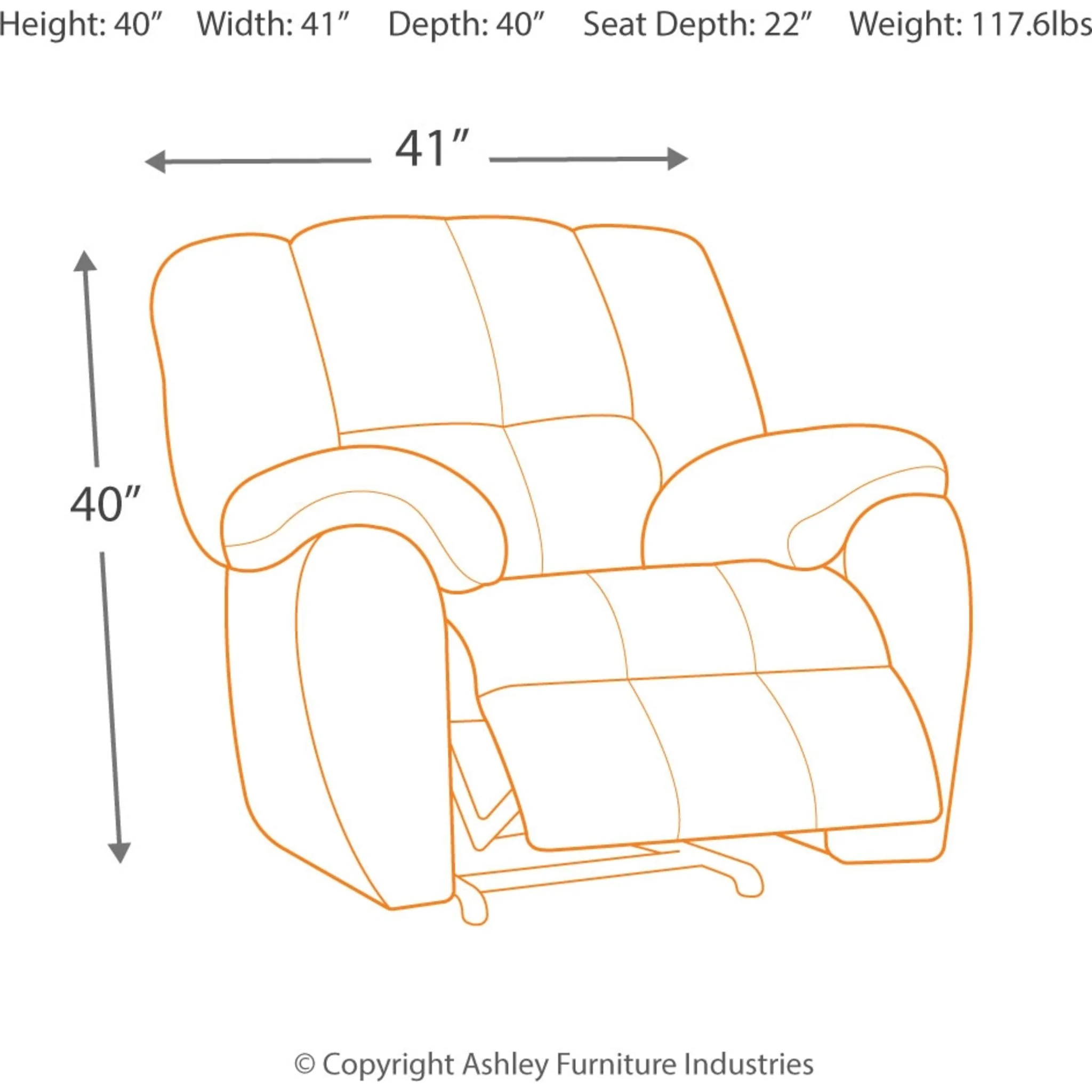 Dylan Rocker Recliner - Image 3