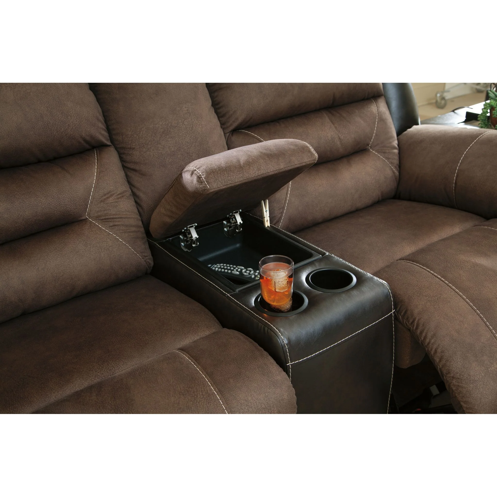 Earhart Reclining Loveseat with Console - Image 10